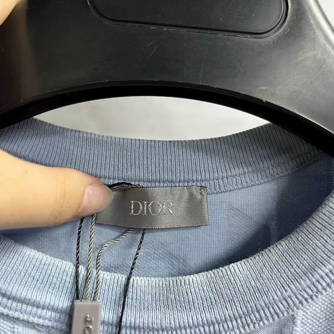 Dior Dior Knit Printed Blue T-Shirt S Women Size S / US 4 / IT 40 - 2 Thumbnail