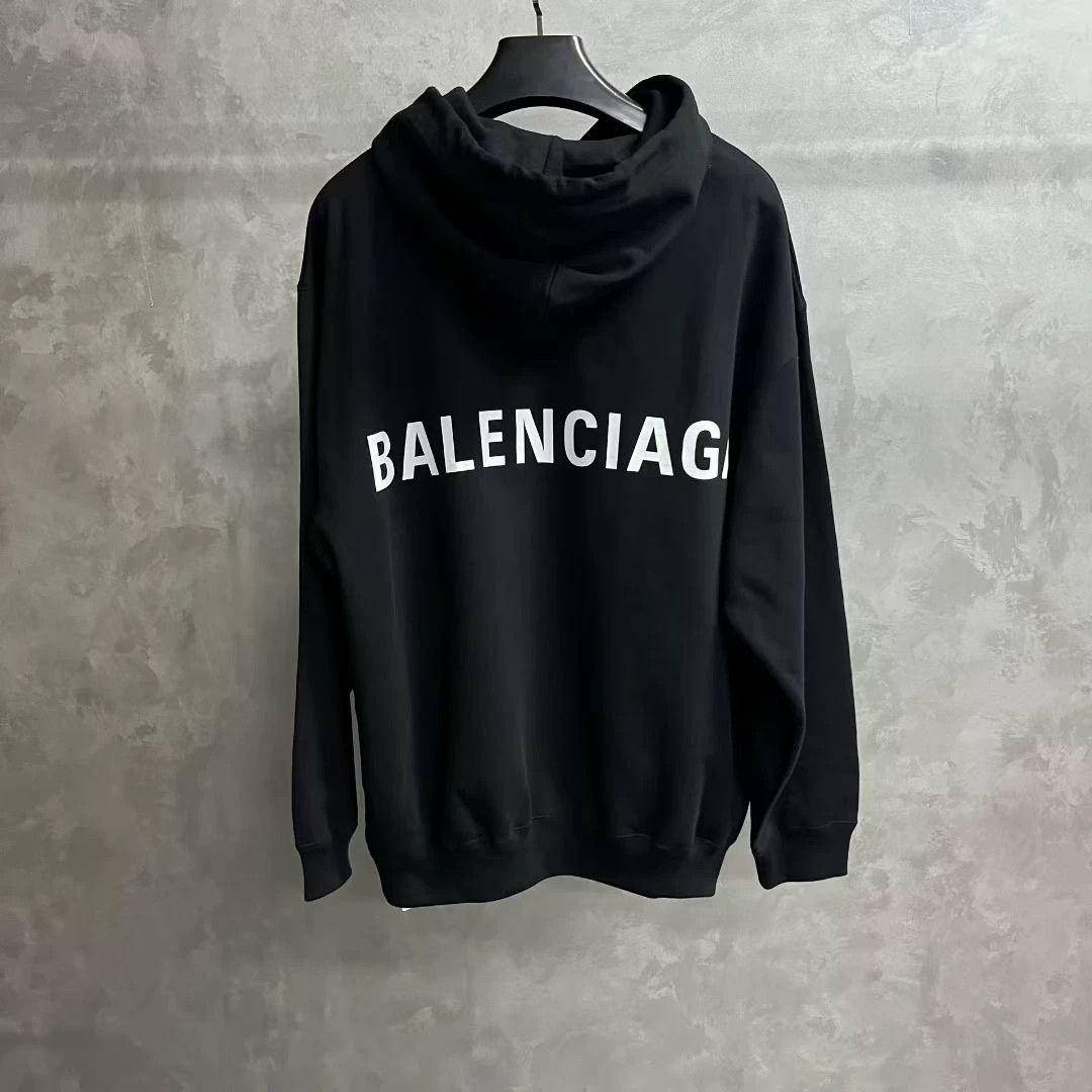Balenciaga Balenciaga Retro Printed Black Hoodie L Men Size US L / EU 52-54 / 3 - 5 Thumbnail