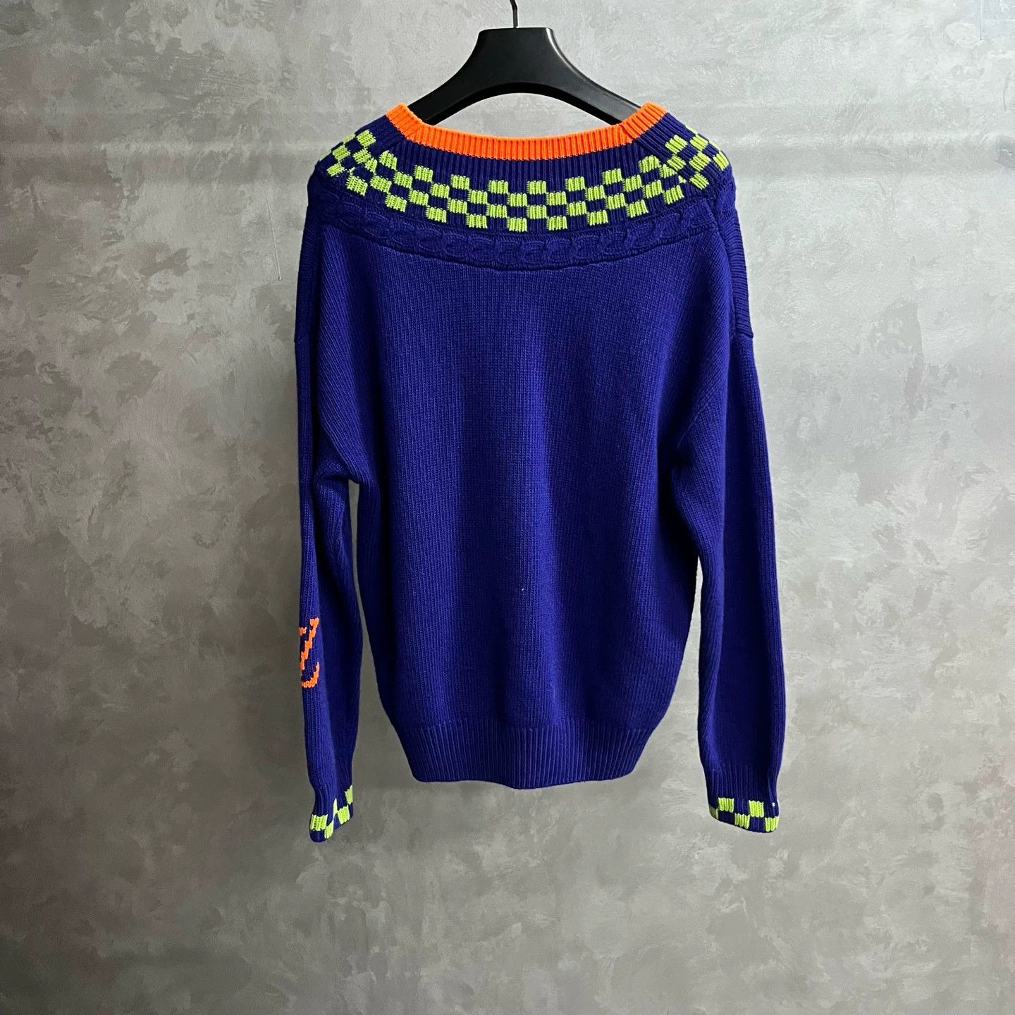 Louis Vuitton Louis Vuitton Knit Plaid Blue T-Shirt S Women Size S / US 4 / IT 40 - 5 Thumbnail