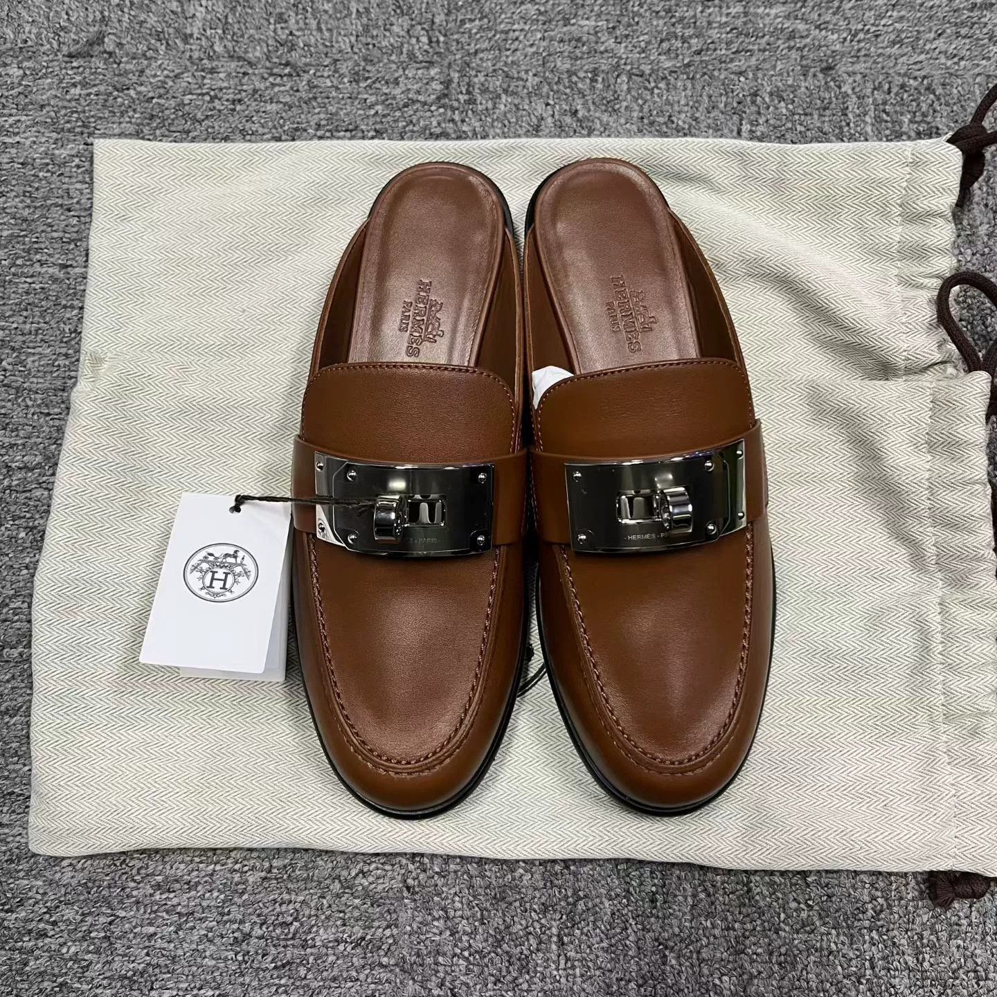 Hermes Hermes Leather Brown Hoodie 36 Men Size US S / EU 44-46 / 1 - 2 Thumbnail
