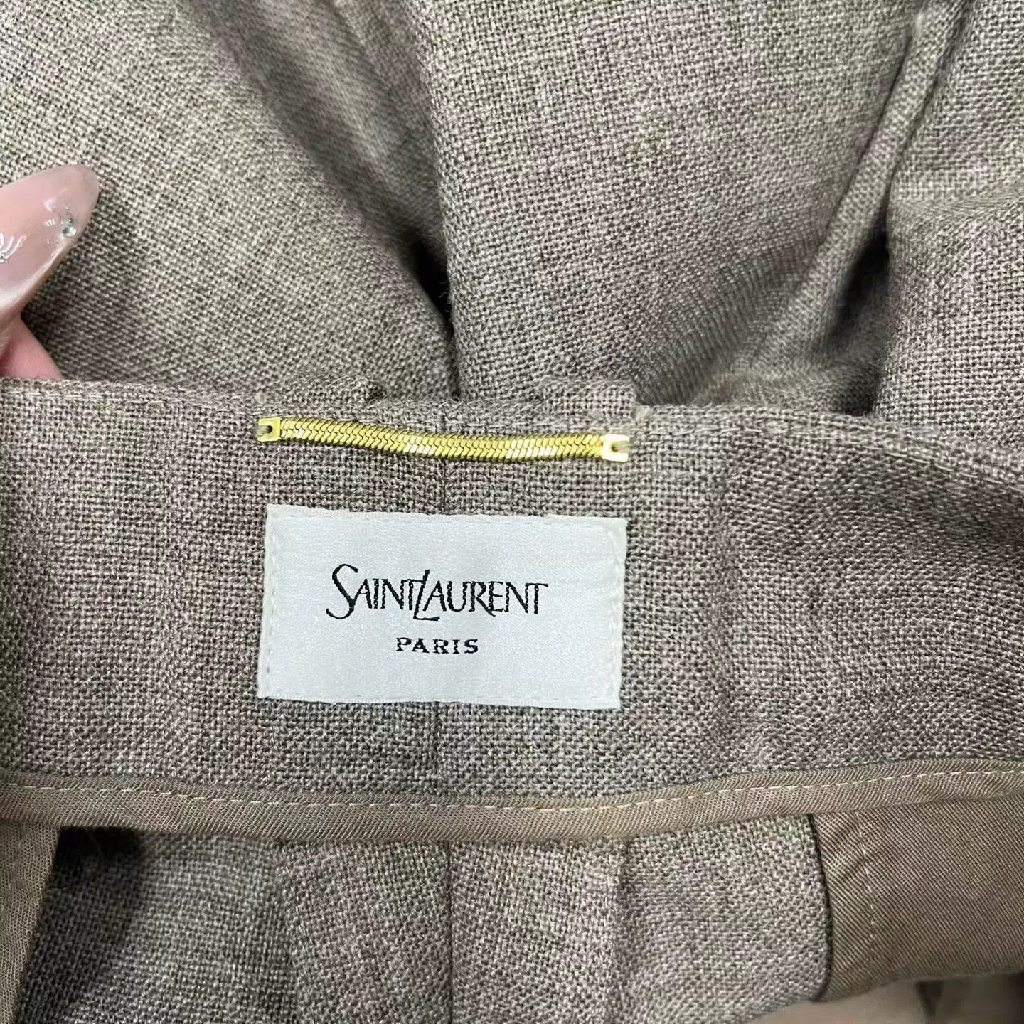 Saint Laurent Paris Saint Laurent Paris Casual Beige T-Shirt 38 Women Size S / US 4 / IT 40 - 2 Thumbnail