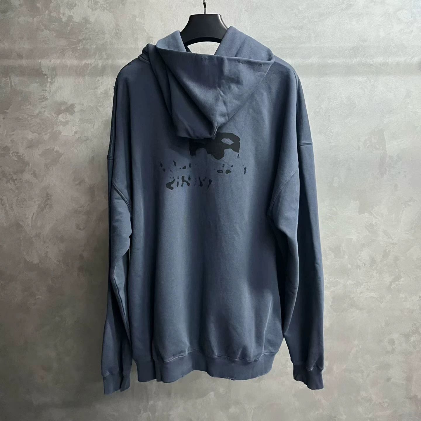 Balenciaga Balenciaga Retro Printed Blue Hoodie XS Men Size US XS / EU 42 / 0 - 5 Thumbnail