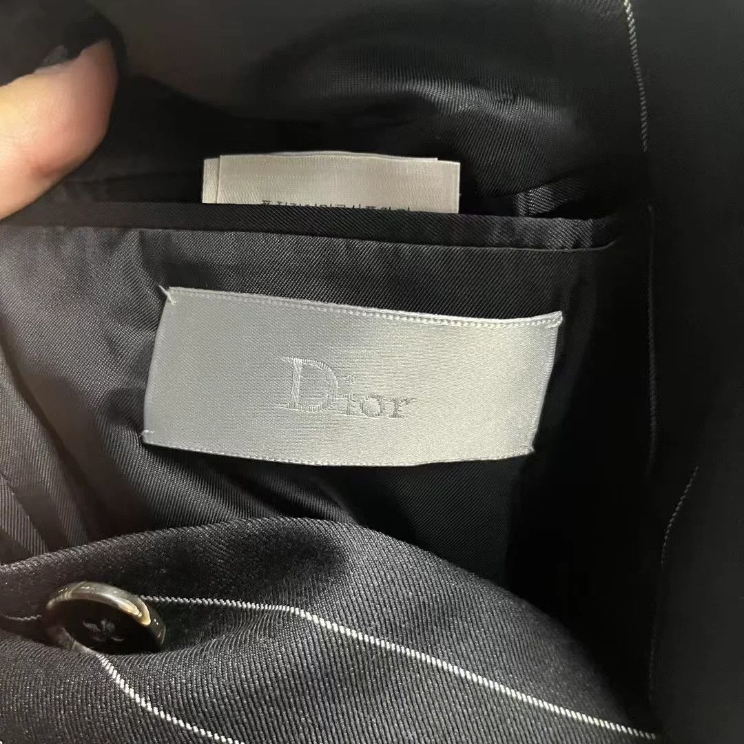 Dior Dior Printed Striped Black Suit 44 Men Size 40R - 2 Thumbnail