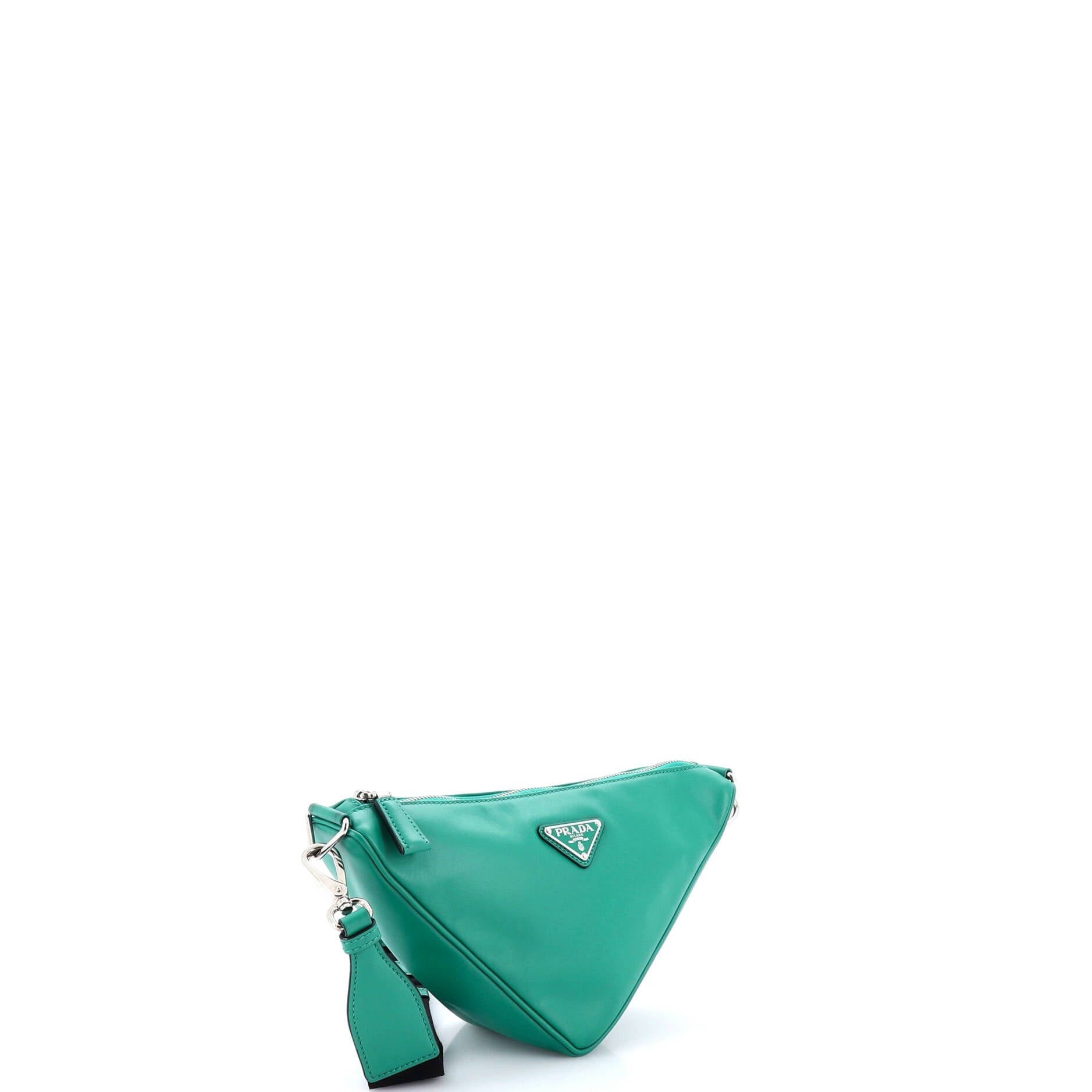 Prada Triangle Logo Zip Crossbody Bag Size ONE SIZE - 2 Thumbnail
