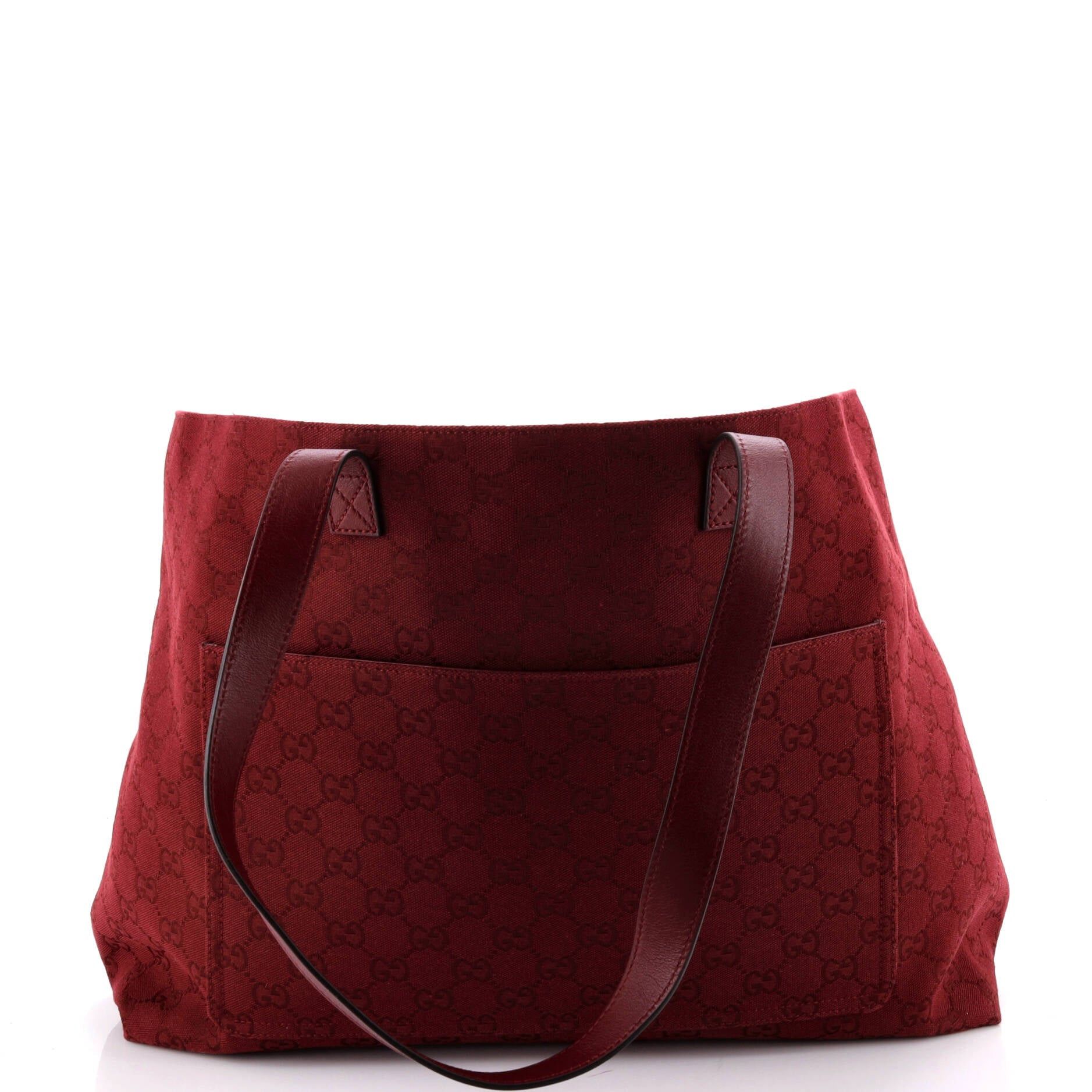 Gucci Front Pocket Debossed Logo Tote Size ONE SIZE - 3 Thumbnail