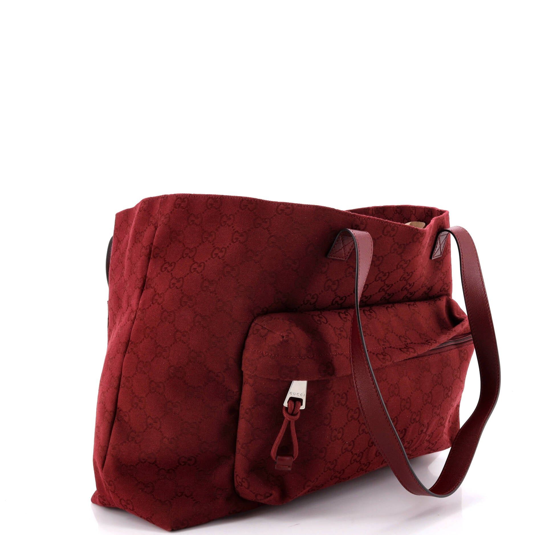 Gucci Front Pocket Debossed Logo Tote Size ONE SIZE - 2 Thumbnail