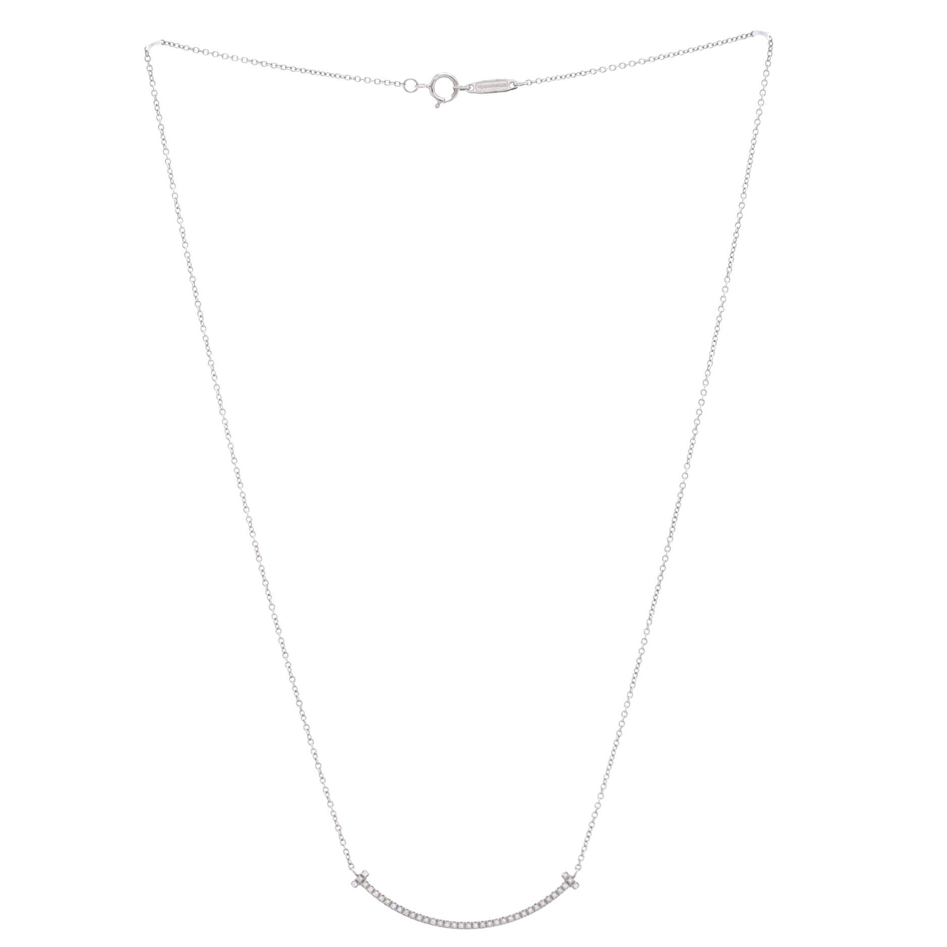 Tiffany & Co. T Smile Pendant Necklace Size ONE SIZE - 2 Thumbnail