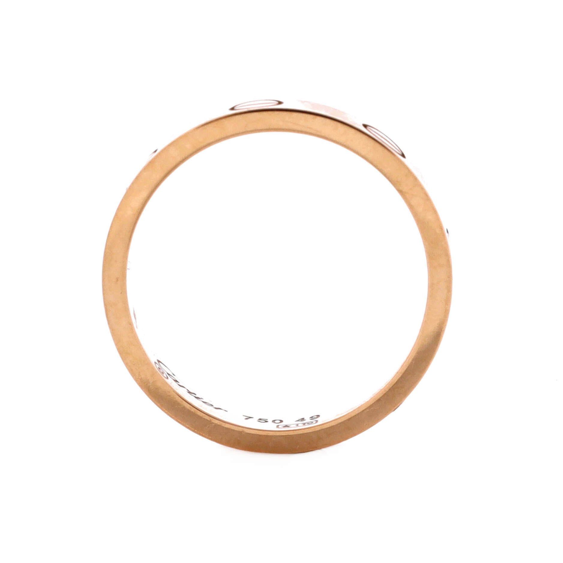 Cartier Love Wedding Band Ring Size ONE SIZE - 2 Thumbnail
