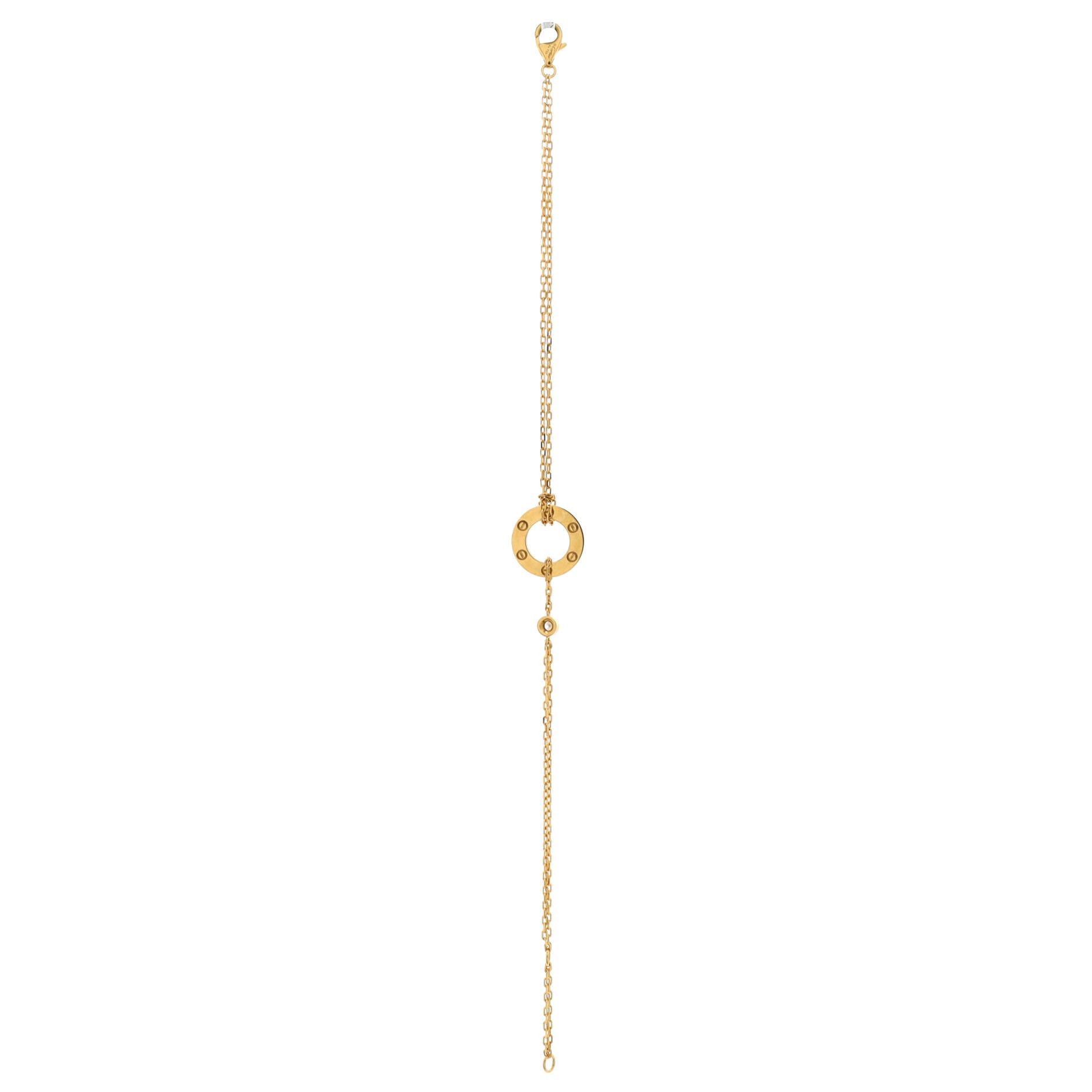 Cartier 2 Diamonds Love Bracelet Size ONE SIZE - 3 Thumbnail