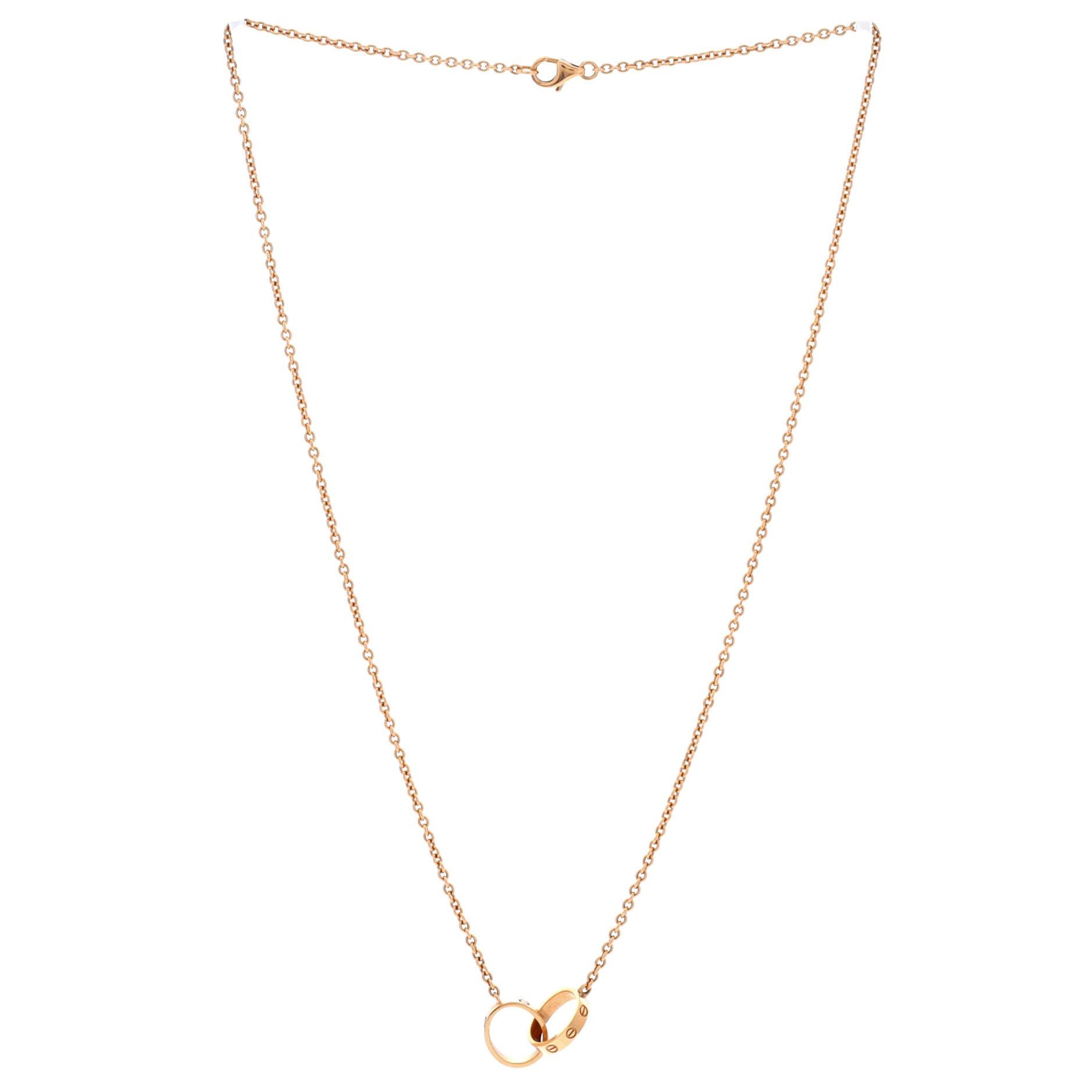 Cartier Love Interlocking Necklace Size ONE SIZE - 2 Thumbnail