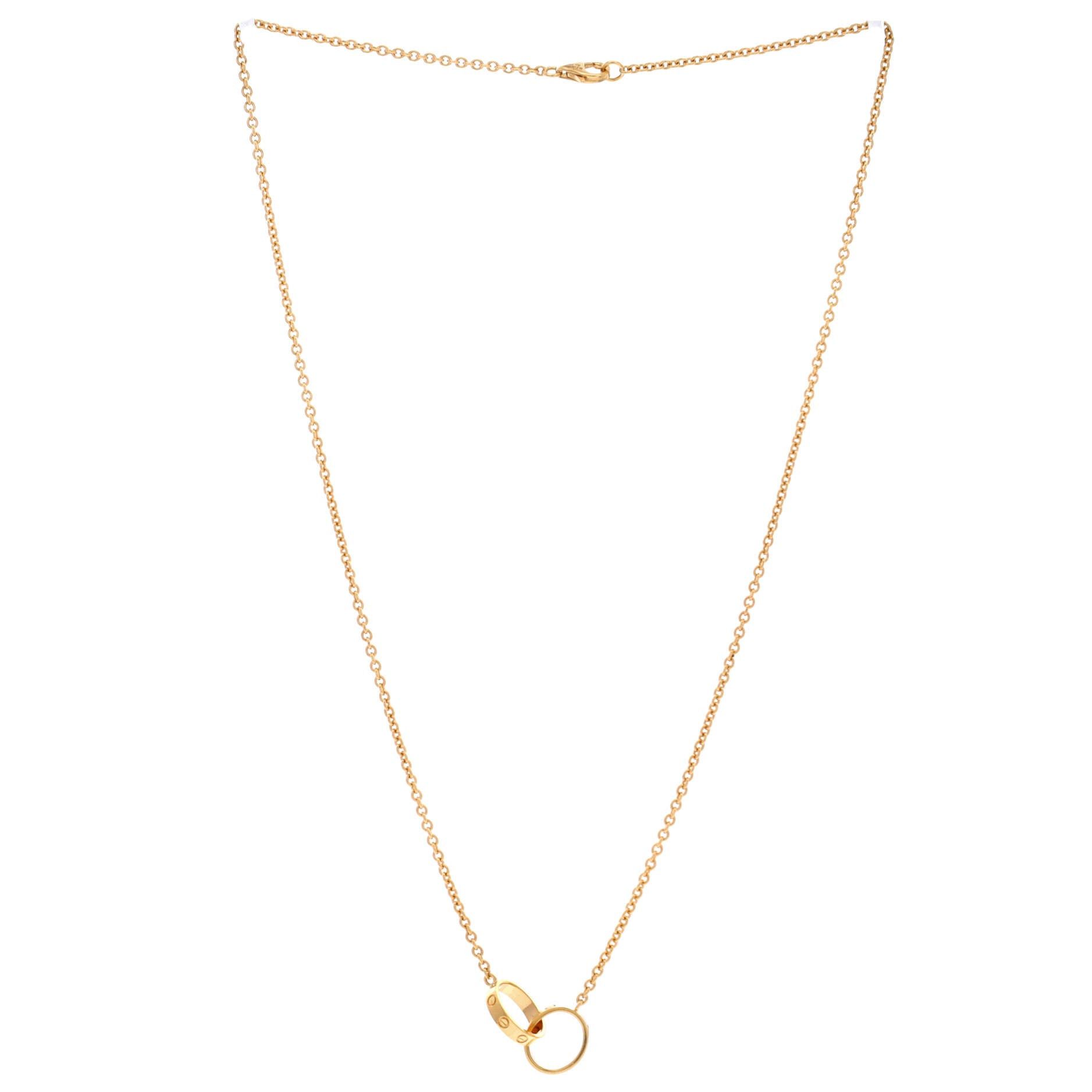 Cartier Love Interlocking Necklace Size ONE SIZE - 3 Thumbnail