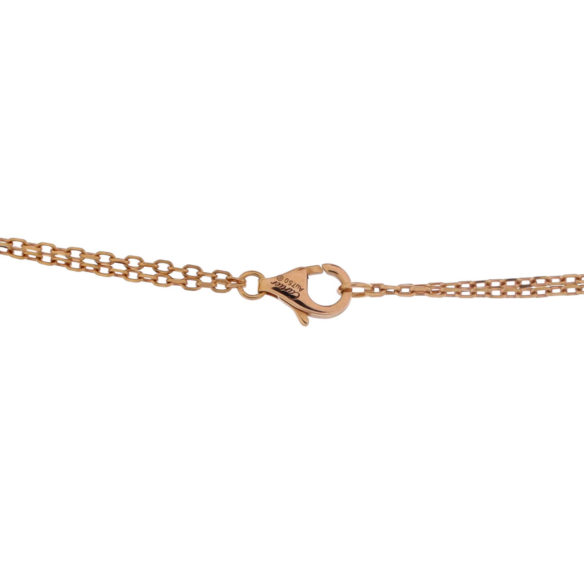 Cartier Love 3 Ring Pendant Necklace Size ONE SIZE - 3 Thumbnail