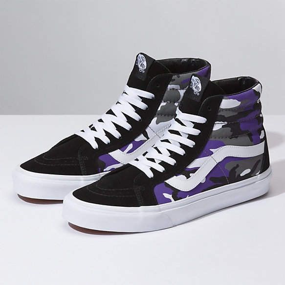 Purple camouflage vans best sale