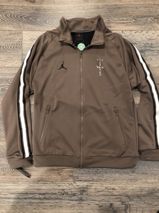 Nike MJ Travis Scott Track Jacket Brown Grailed