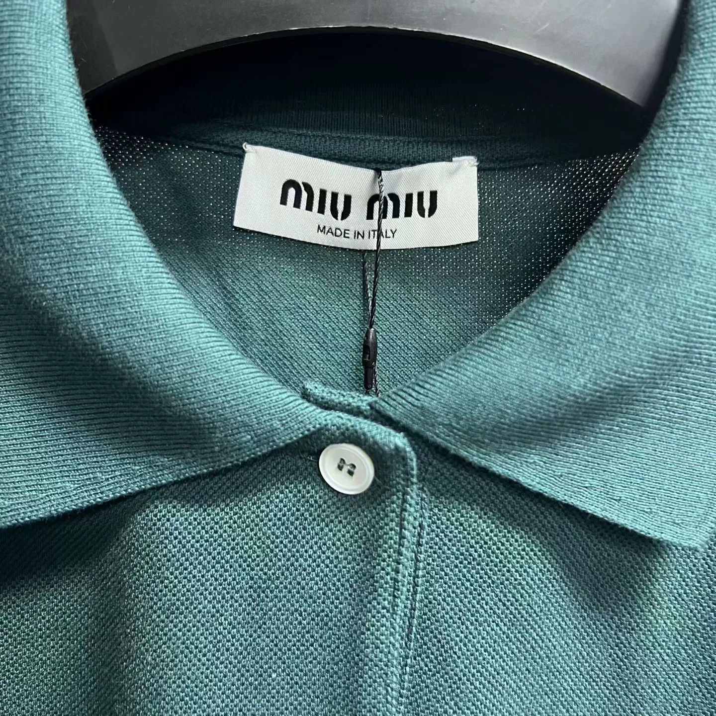 Miu Miu Miu Miu Cotton Green Dress S Women Size S / US 4 / IT 40 - 2 Thumbnail