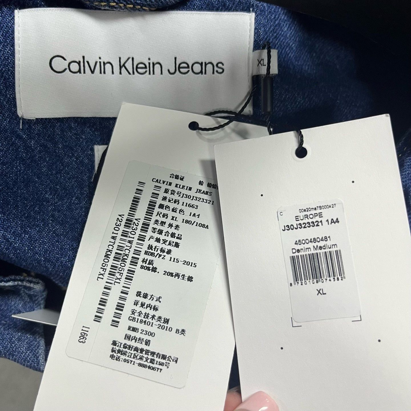 Calvin Klein Calvin Klein Denim Blue Light Jacket S Men Size US S / EU 44-46 / 1 - 7 Thumbnail