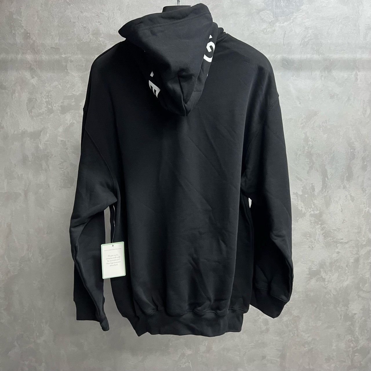 Balenciaga Balenciaga Retro Printed Black Hoodie XS Men Size US XS / EU 42 / 0 - 3 Thumbnail