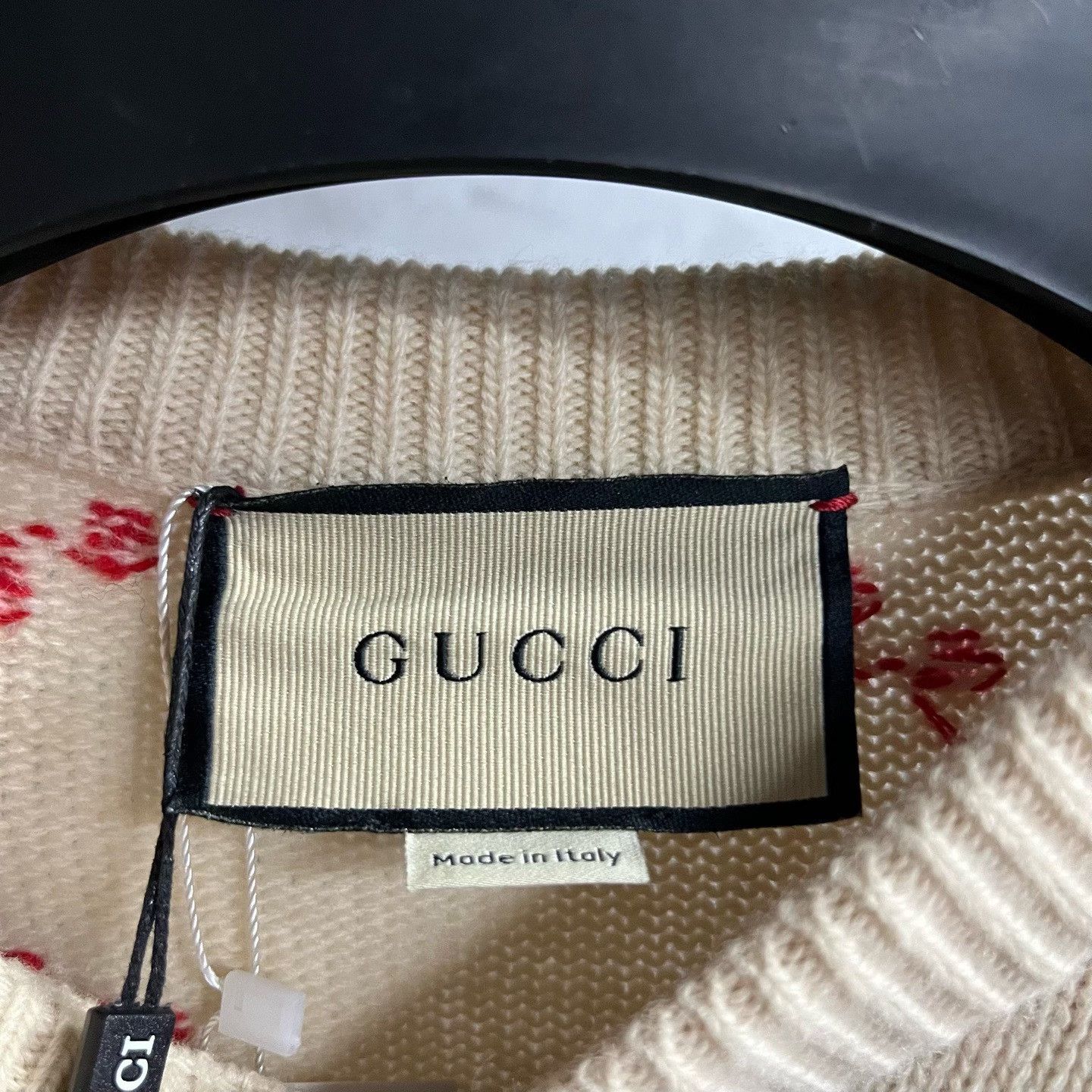 Gucci Gucci Wool Graphic White Sweater XS Women Size XS / US 0-2 / IT 36-38 - 2 Thumbnail