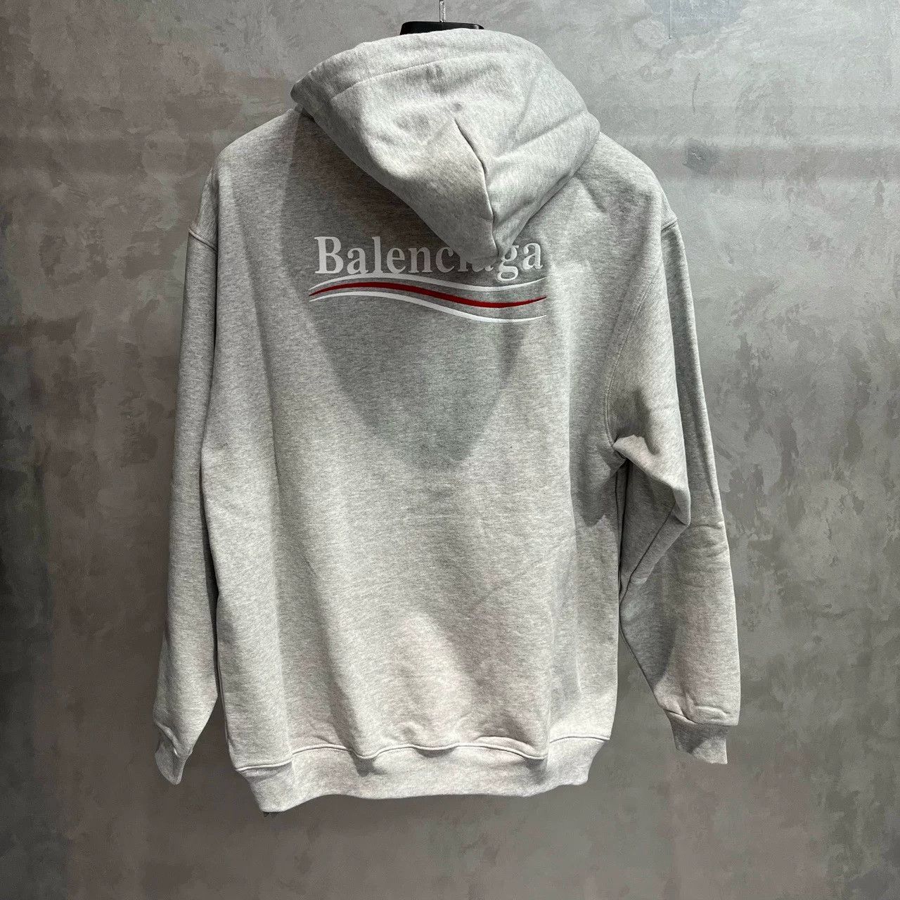 Balenciaga Balenciaga Embroidered Graphic Gray Hoodie XS Women Size XS / US 0-2 / IT 36-38 - 5 Thumbnail