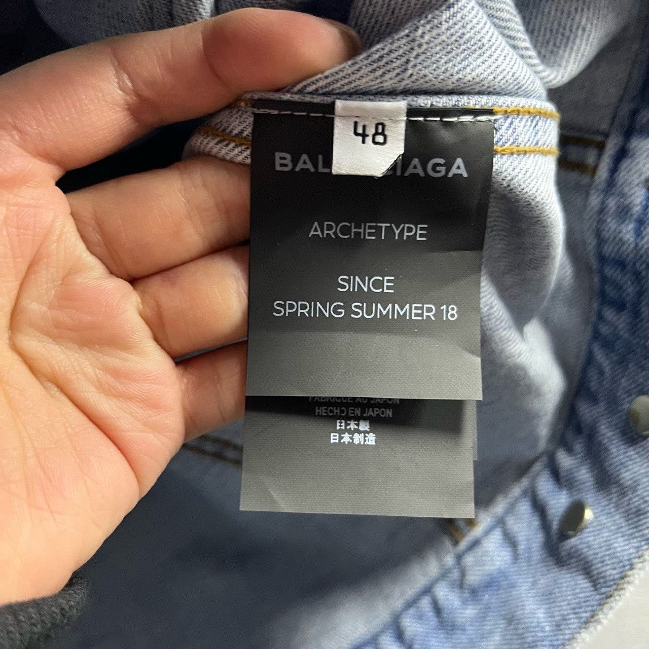 Balenciaga Balenciaga Retro Denim Blue Light Jacket 44 Men Size US L / EU 52-54 / 3 - 6 Thumbnail