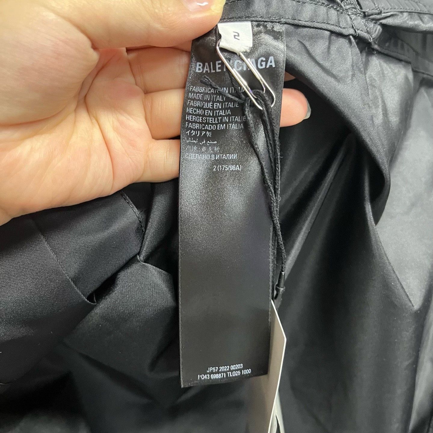 Balenciaga Balenciaga Retro Printed Black Light Jacket 2 Men Size US XS / EU 42 / 0 - 3 Thumbnail