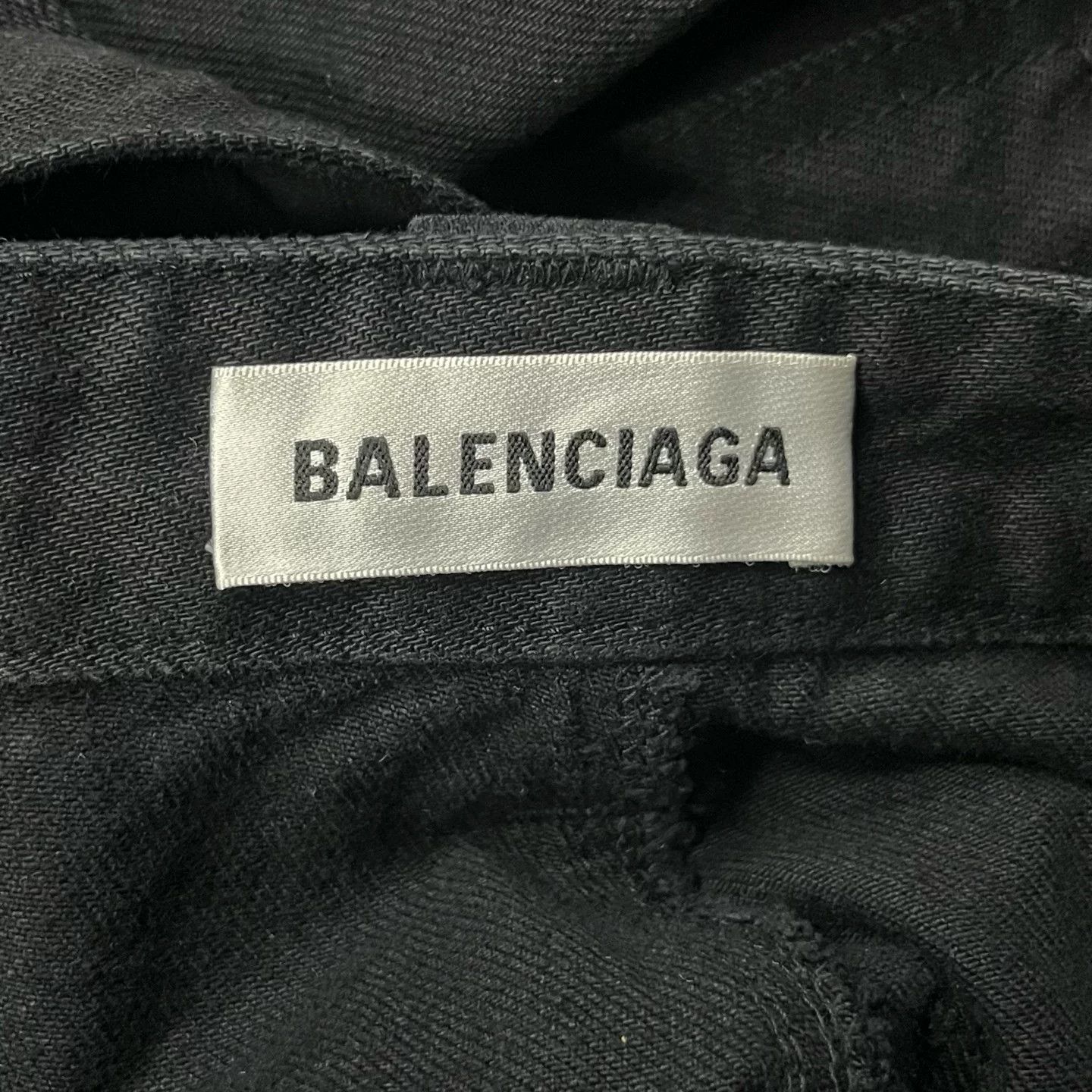 Balenciaga Balenciaga Denim Black Skirt 34 Women Size 34" / US 12 / IT 48 - 3 Thumbnail