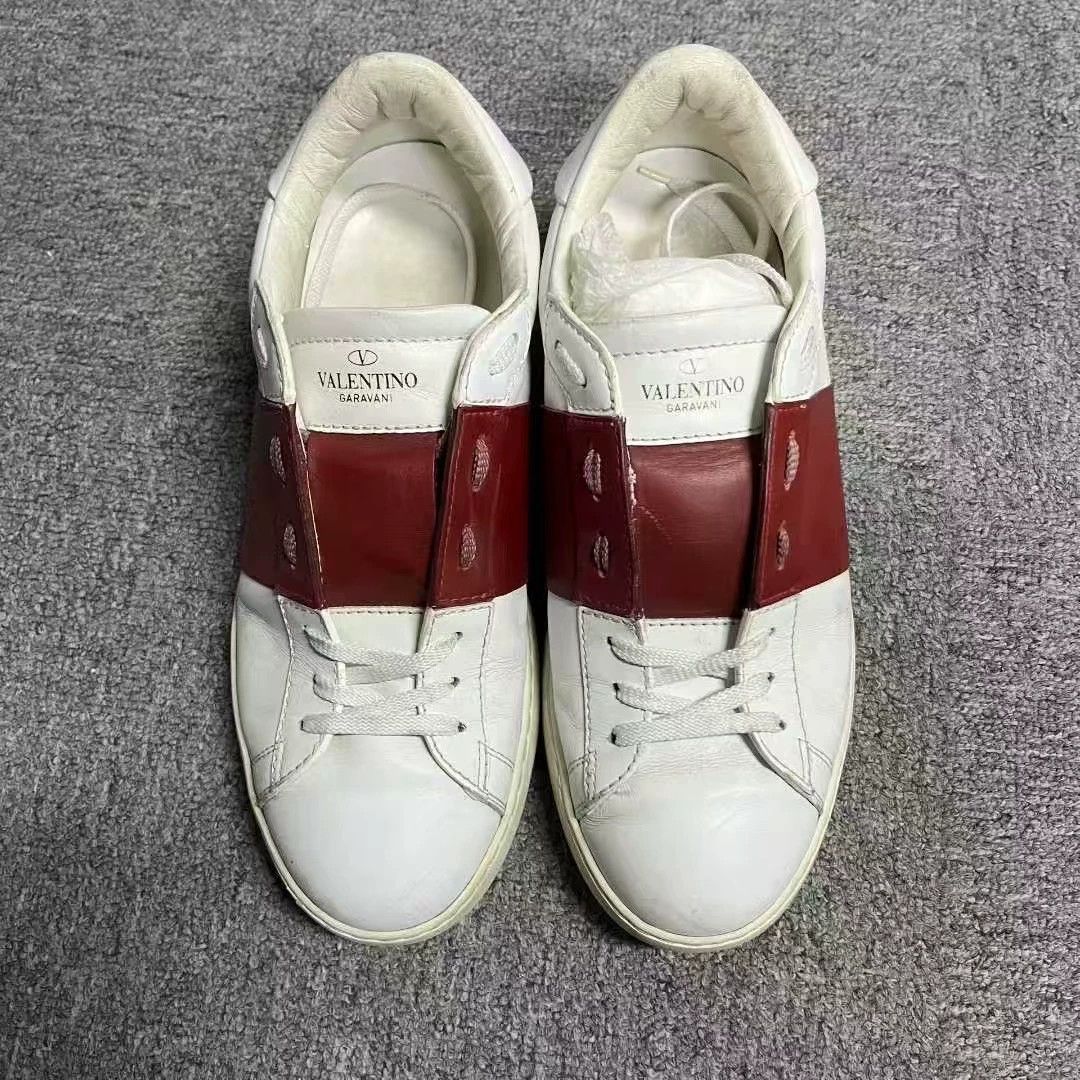 Valentino Valentino Leather Red Lowtop Sneakers 41 Women Size US 10 / IT 40 - 2 Thumbnail