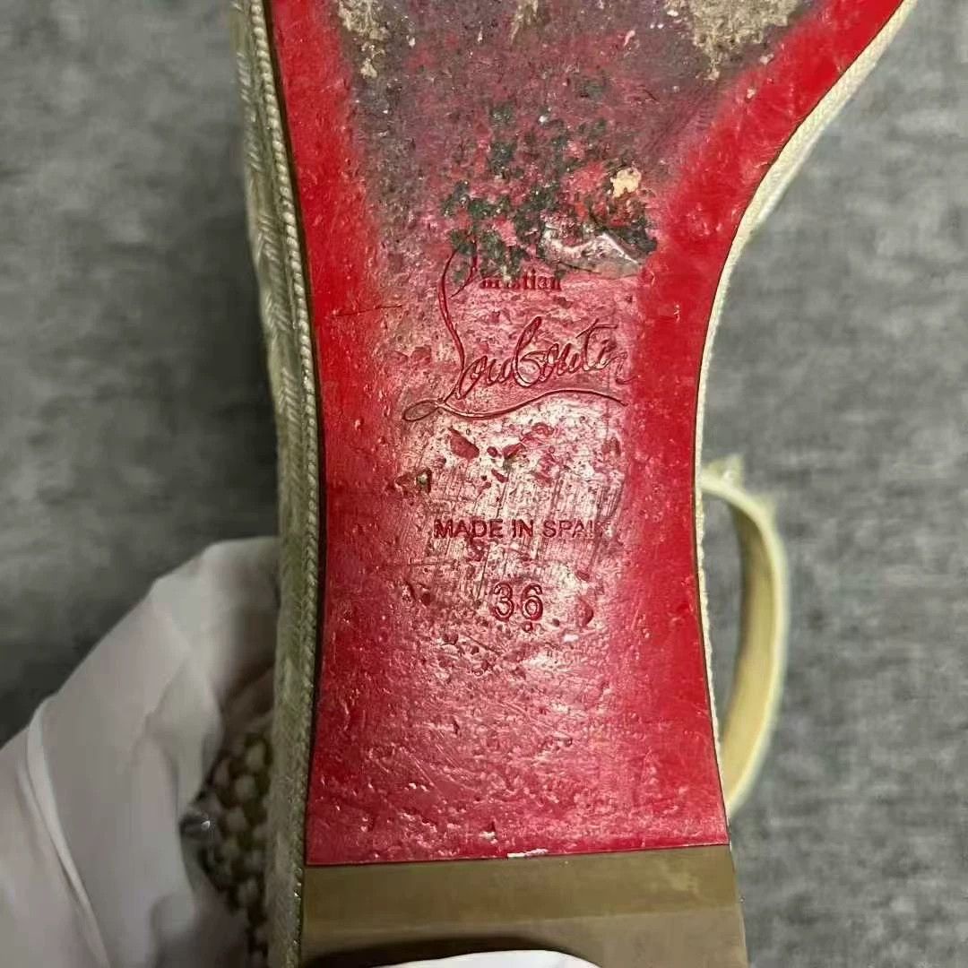 Christian Louboutin Christian Louboutin Leather Lowtop Sneakers 36 Women Size US 6 / IT 36 - 4 Thumbnail