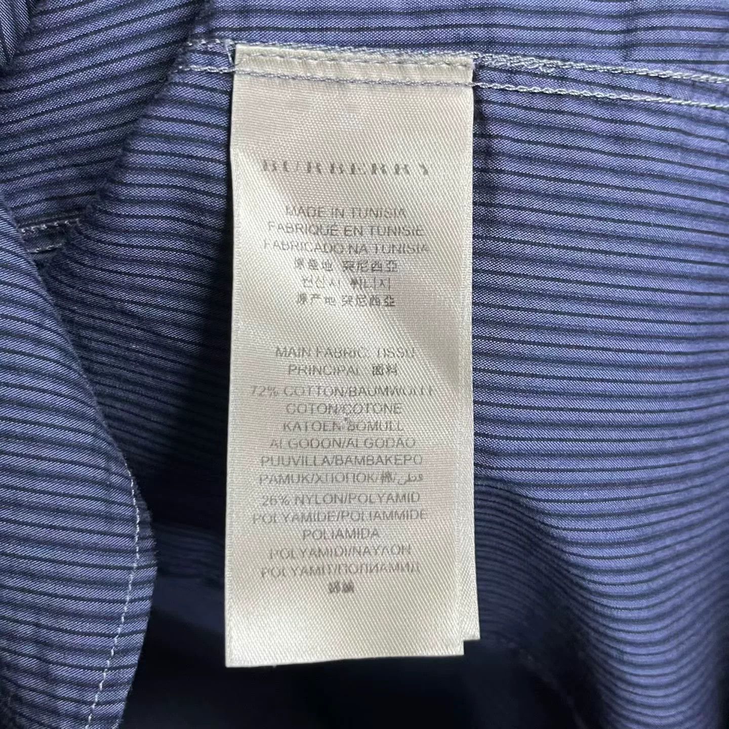 Burberry Burberry Casual Striped Blue T-Shirt 38 Women Size S / US 4 / IT 40 - 3 Thumbnail