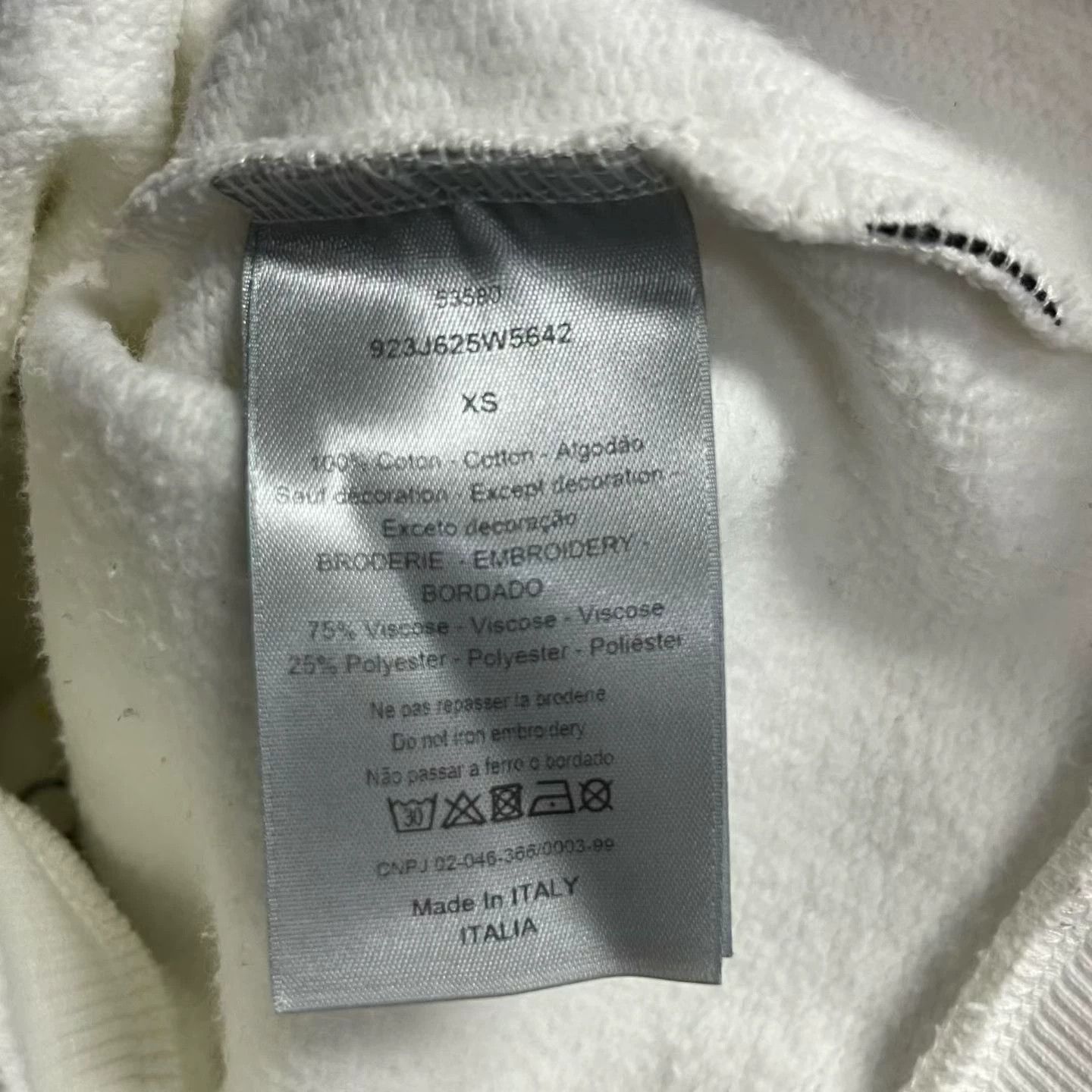 Dior Dior Embroidered White T-Shirt XS Women Size XS / US 0-2 / IT 36-38 - 3 Thumbnail