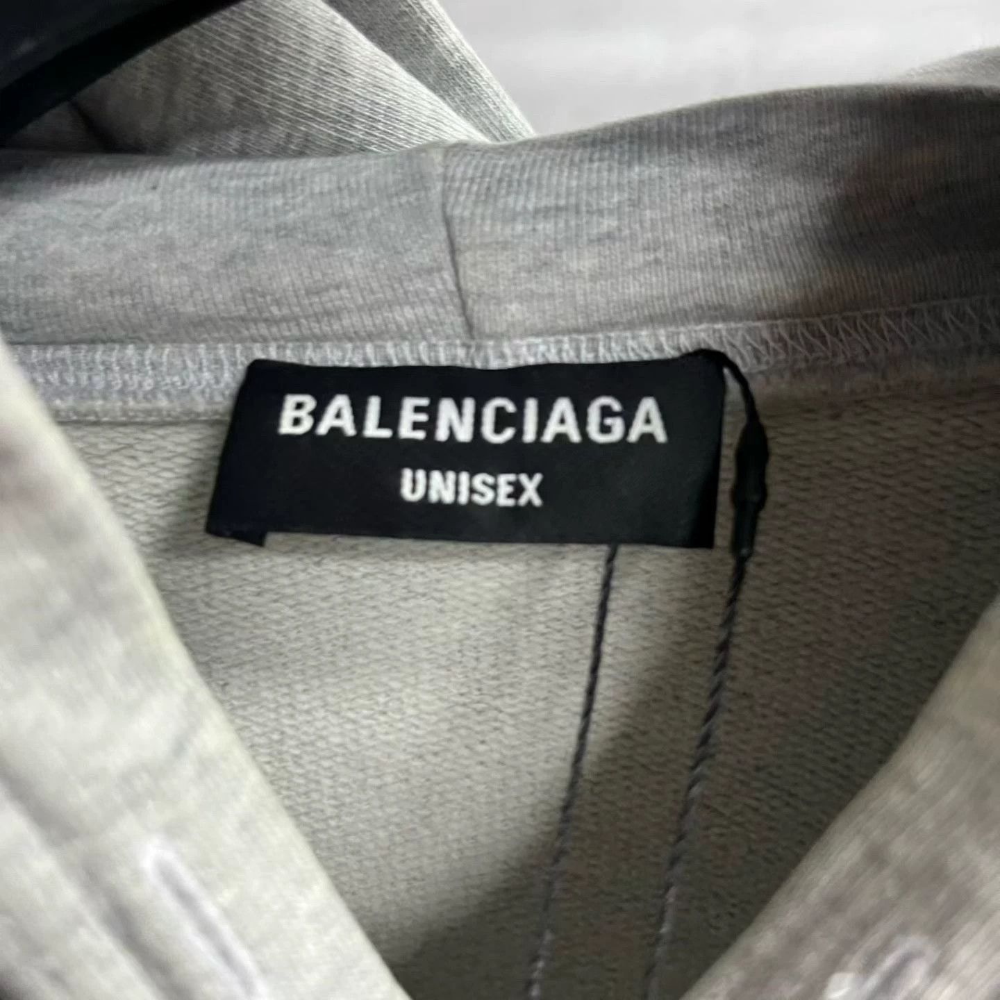 Balenciaga Balenciaga Retro Printed Gray Hoodie 4 Men Size US XS / EU 42 / 0 - 2 Thumbnail