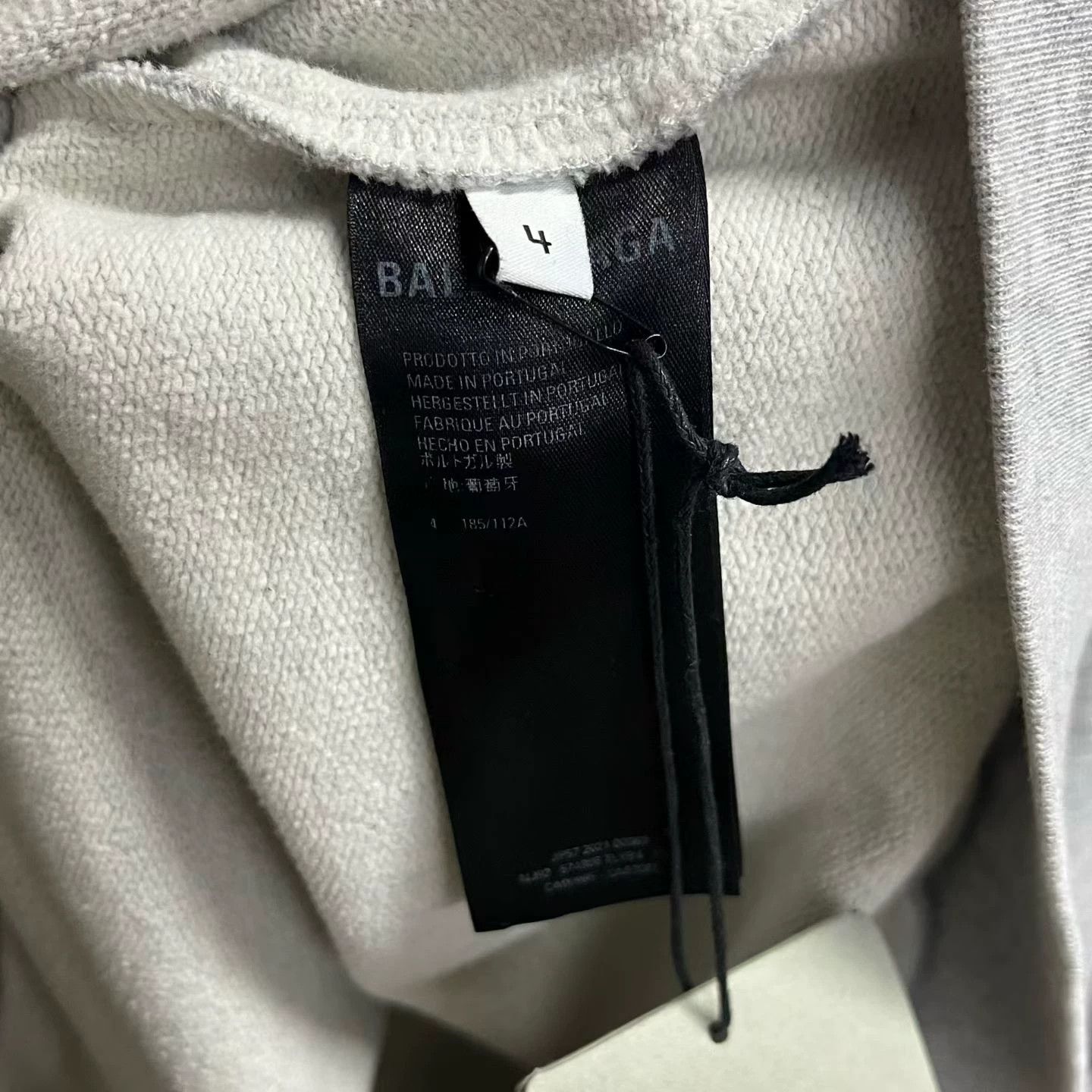 Balenciaga Balenciaga Retro Printed Gray Hoodie 4 Men Size US XS / EU 42 / 0 - 3 Thumbnail