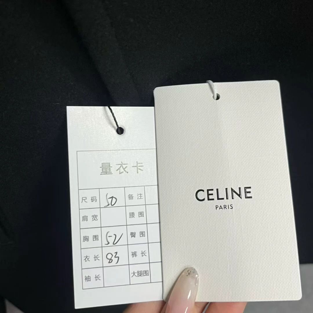 Celine Celine Cropped Black T-Shirt 50 Women Size XL / US 12-14 / IT 48-50 - 5 Thumbnail