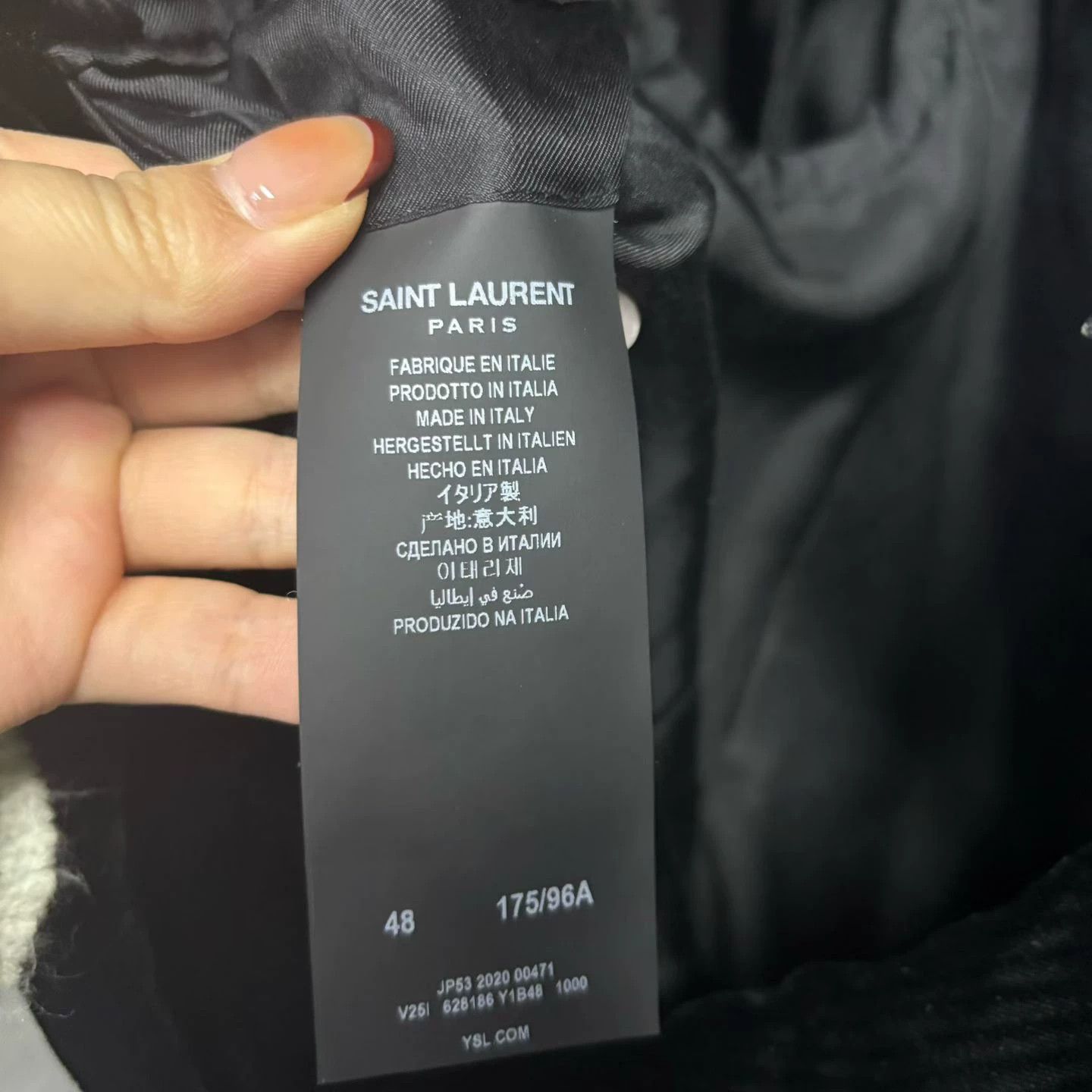 Saint Laurent Paris Saint Laurent Paris Formal Black T-Shirt 48 Women Size XL / US 12-14 / IT 48-50 - 3 Thumbnail