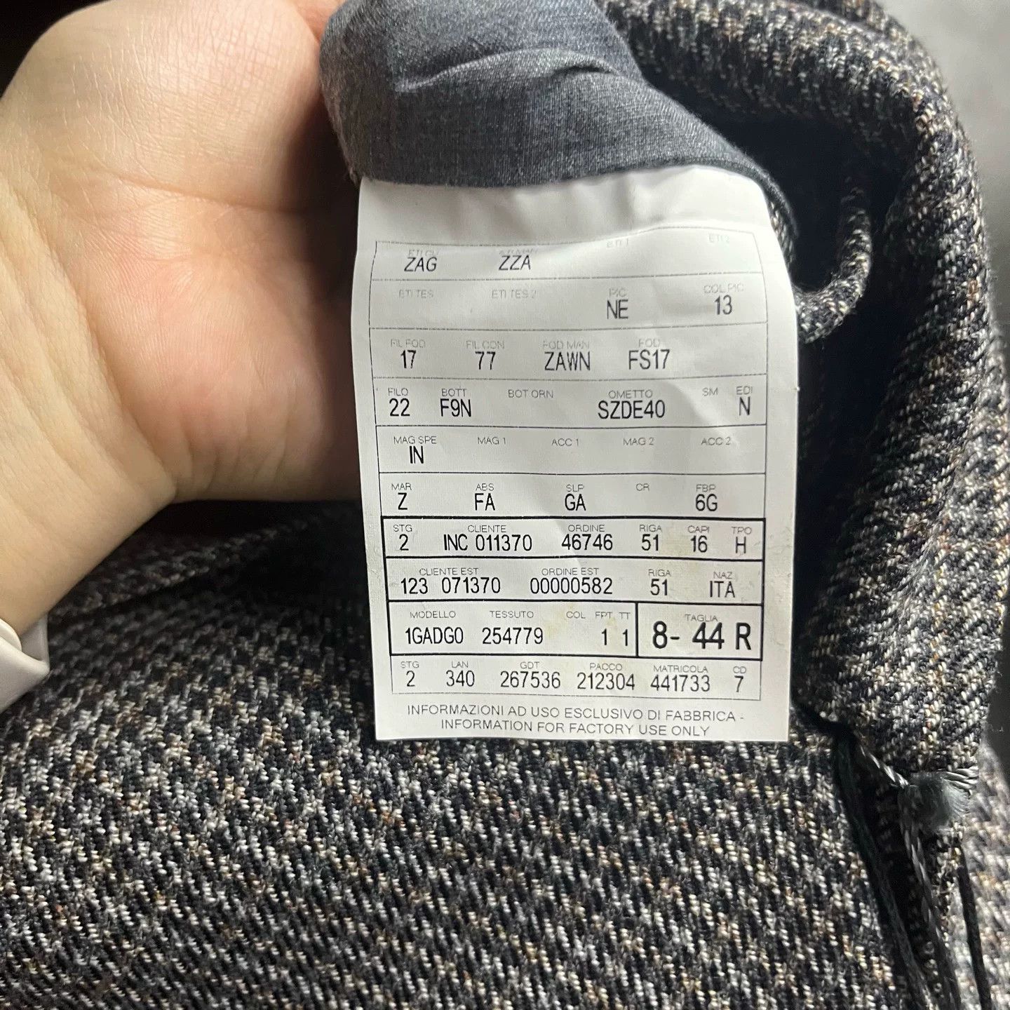 Ermenegildo Zegna Ermenegildo Zegna Formal Wool Gray Hoodie 44 Men Size US L / EU 52-54 / 3 - 3 Thumbnail