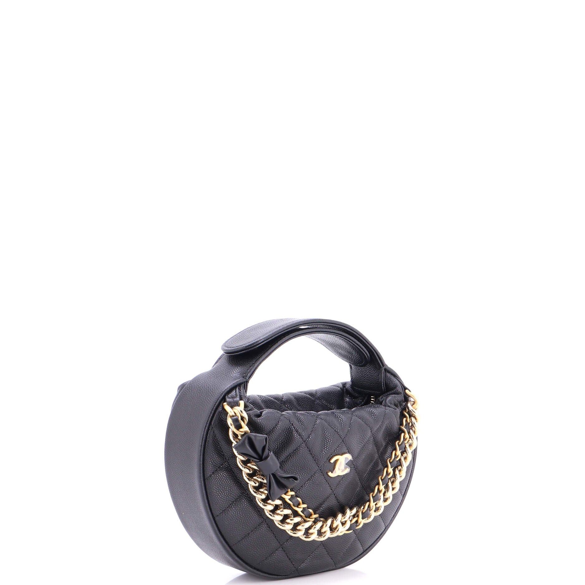 Chanel Double Chain Bow Hobo Pouch Size ONE SIZE - 2 Thumbnail
