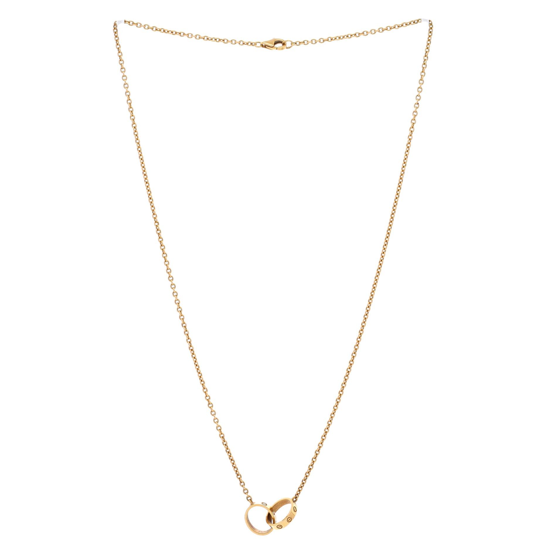 Cartier Love Interlocking Necklace Size ONE SIZE - 2 Thumbnail