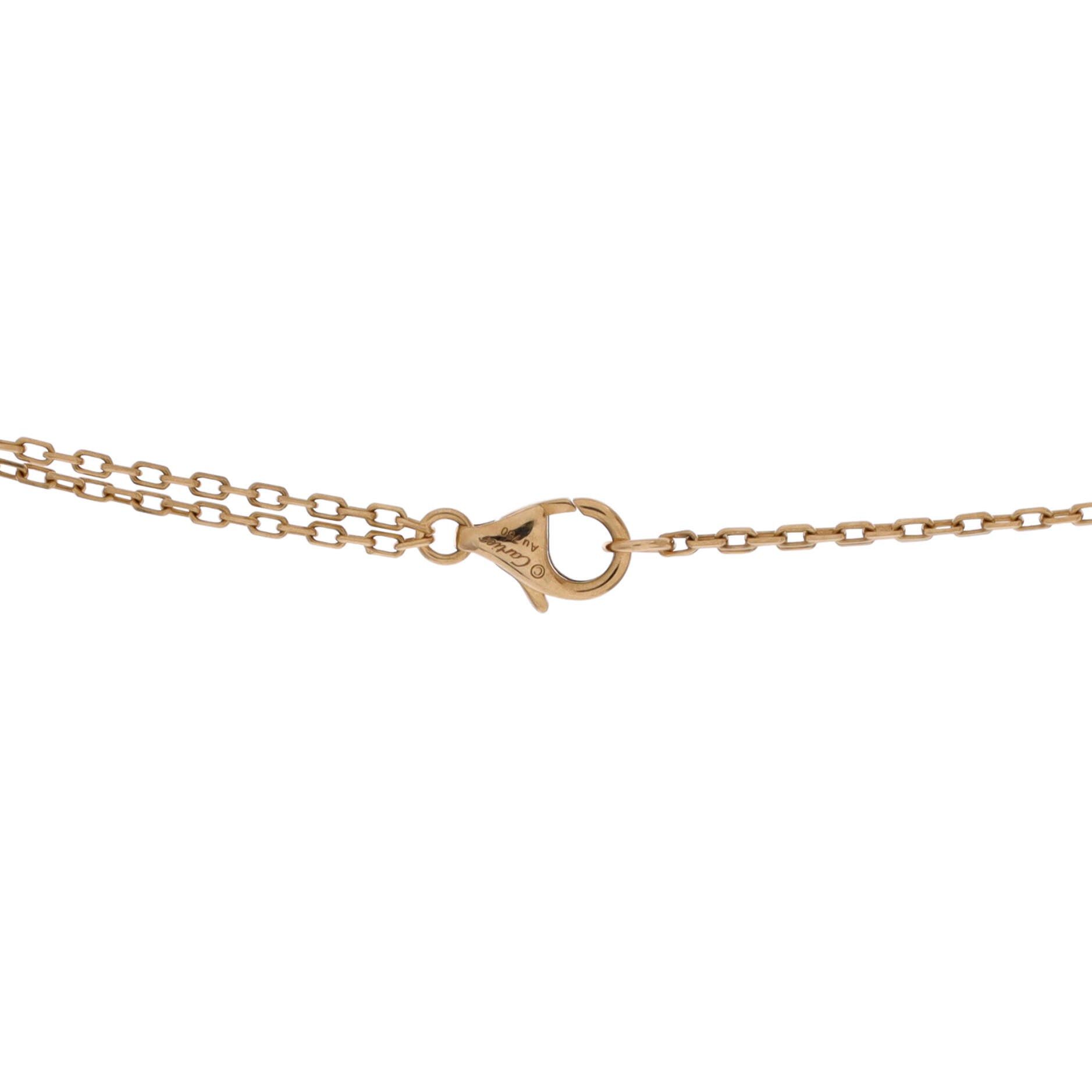 Cartier 2 Diamonds Love Pendant Necklace Size ONE SIZE - 3 Thumbnail