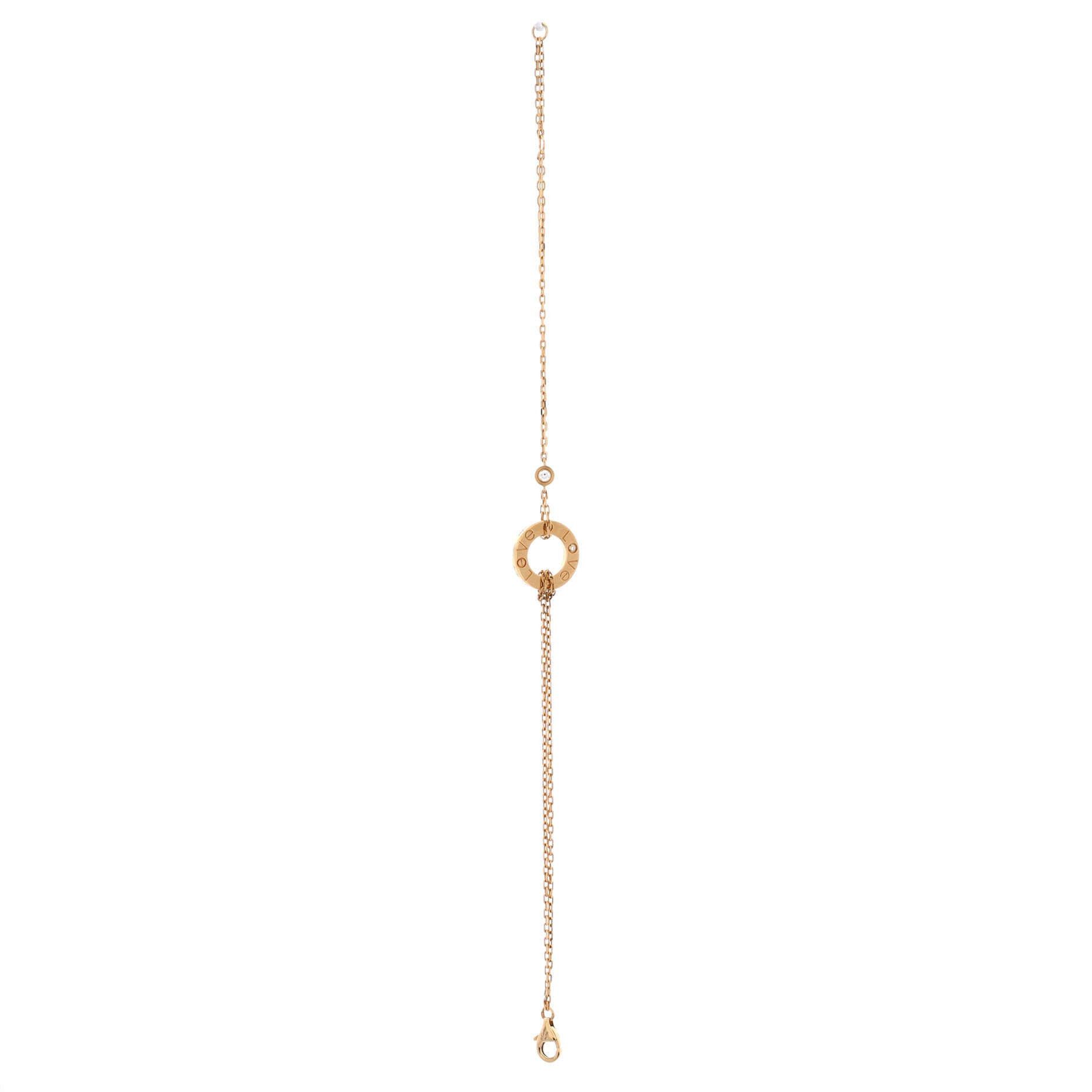Cartier 2 Diamonds Love Bracelet Size ONE SIZE - 3 Thumbnail