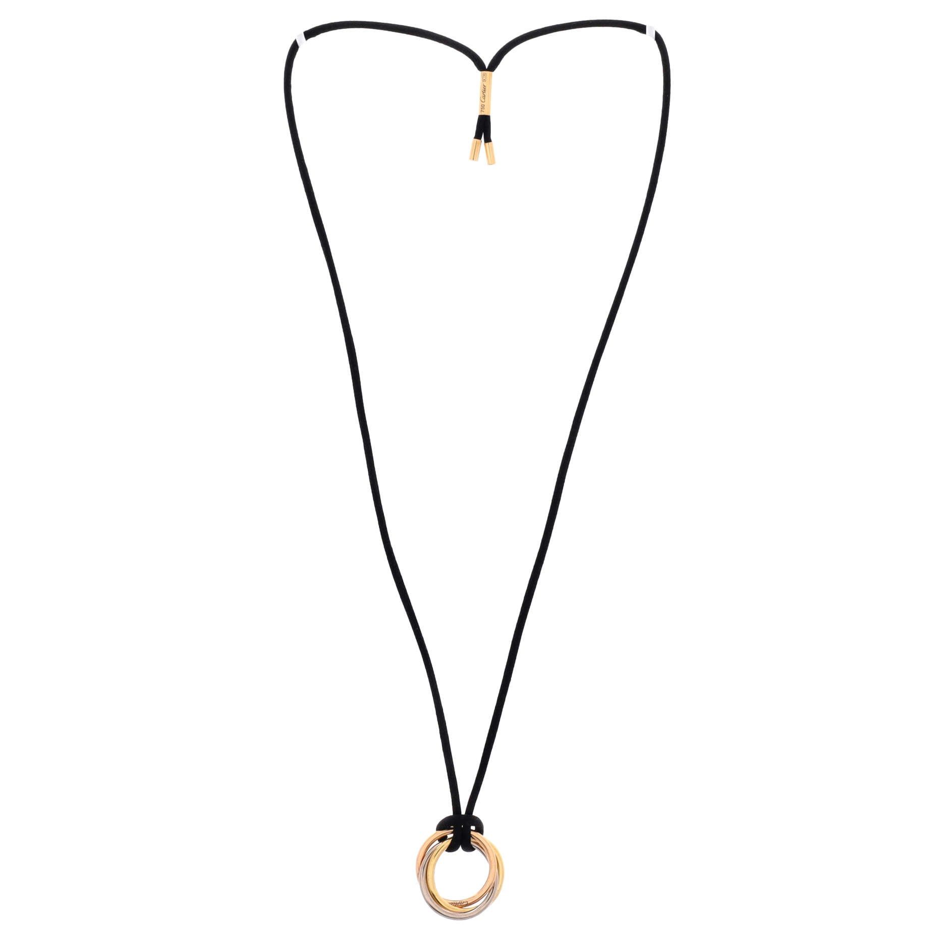 Cartier Trinity on Cord Necklace Size ONE SIZE - 2 Thumbnail