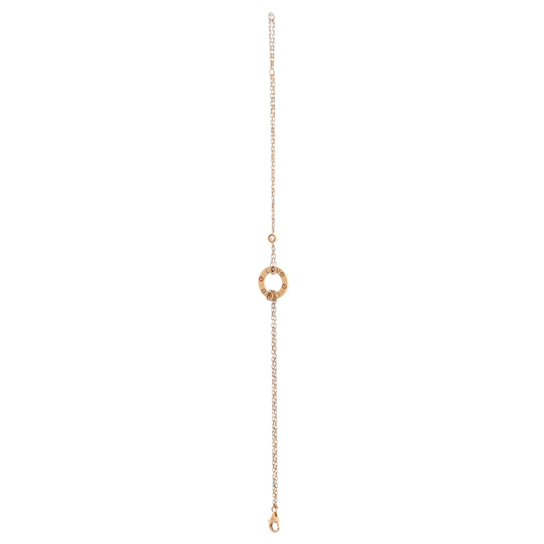 Cartier 2 Diamonds Love Bracelet Size ONE SIZE - 3 Thumbnail