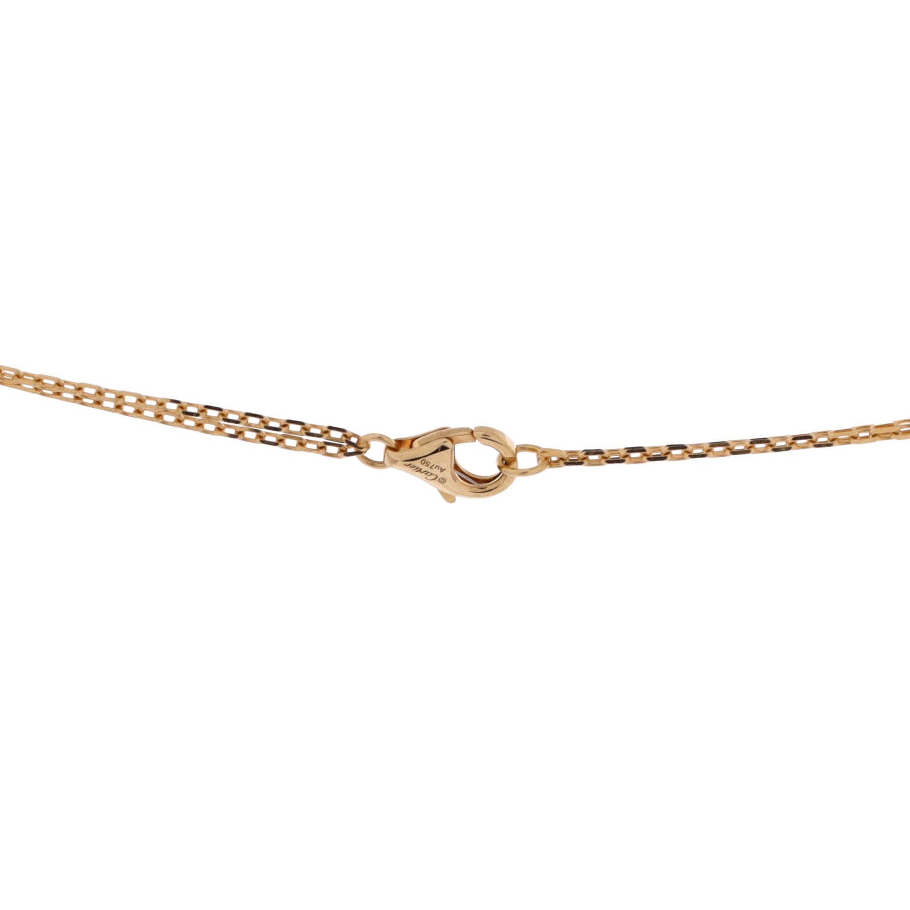 Cartier 2 Diamonds Love Pendant Necklace Size ONE SIZE - 3 Thumbnail