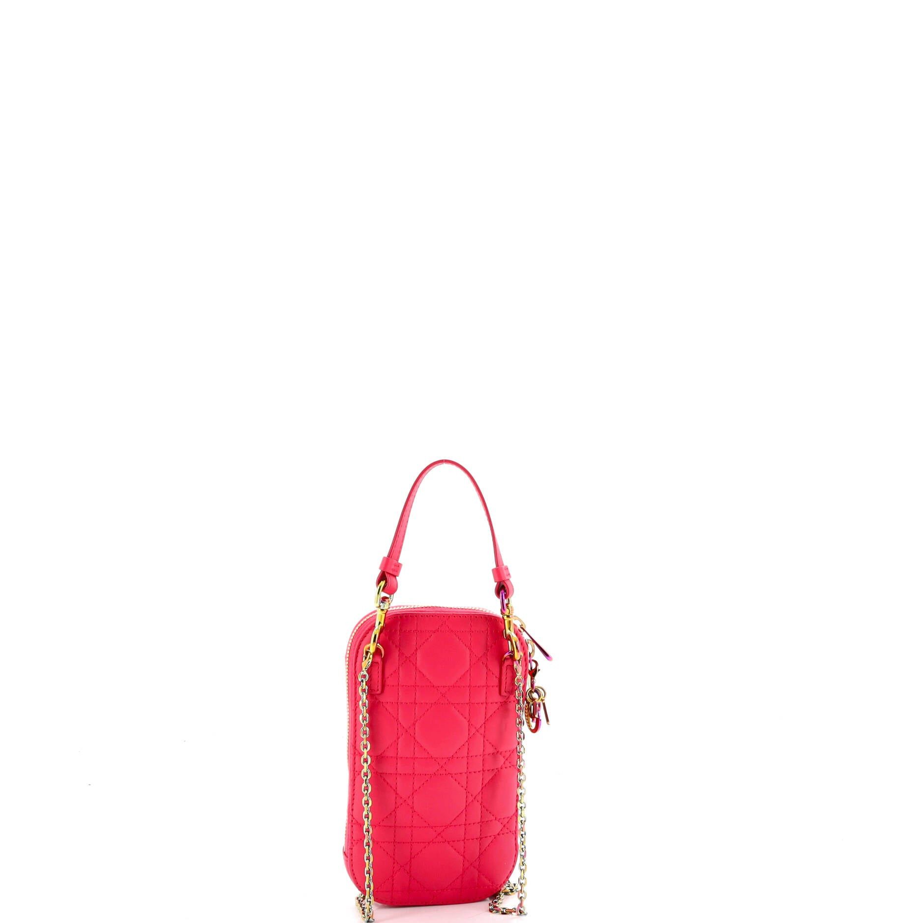 Dior Lady Dior Phone Holder on Chain Size ONE SIZE - 3 Thumbnail