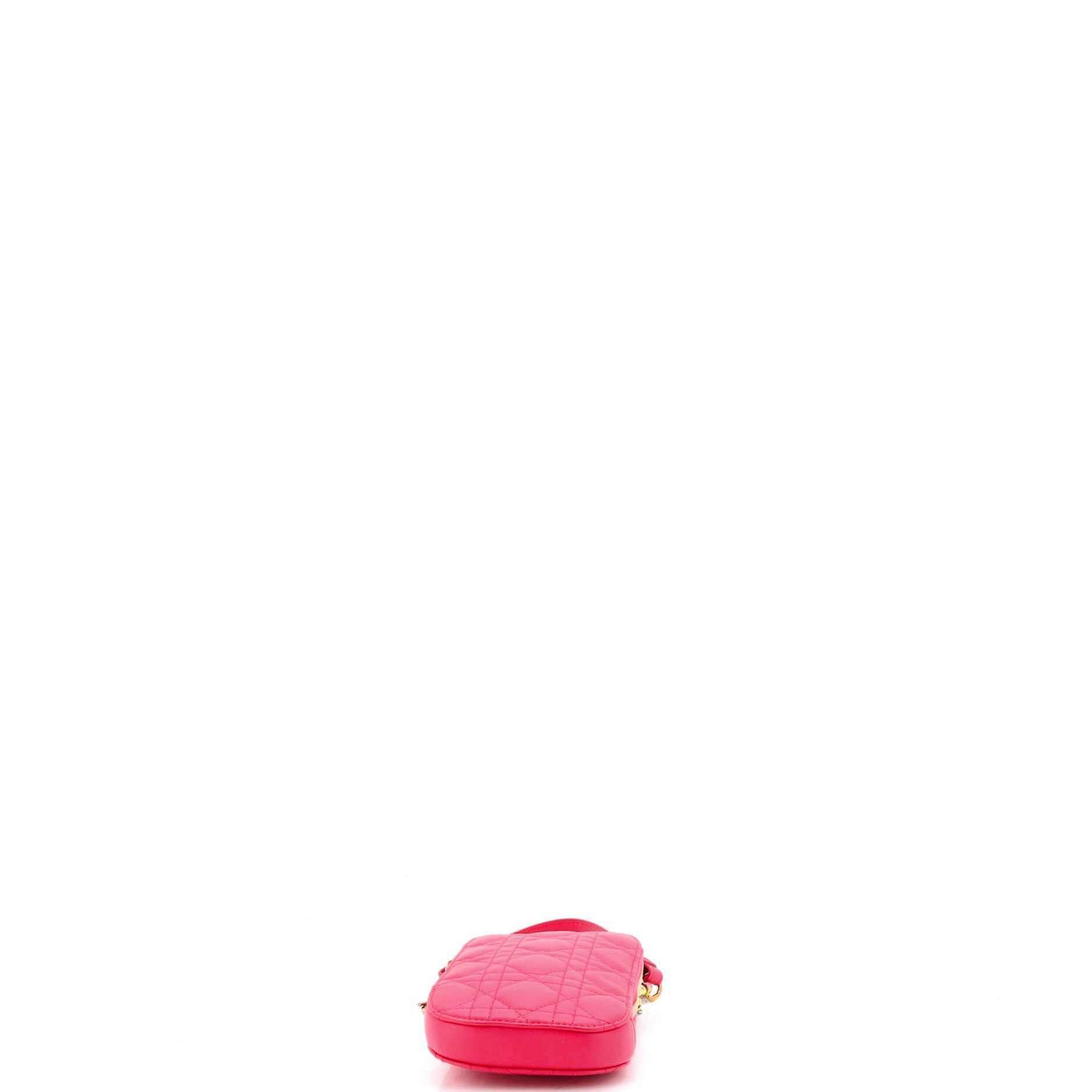 Dior Lady Dior Phone Holder on Chain Size ONE SIZE - 4 Thumbnail