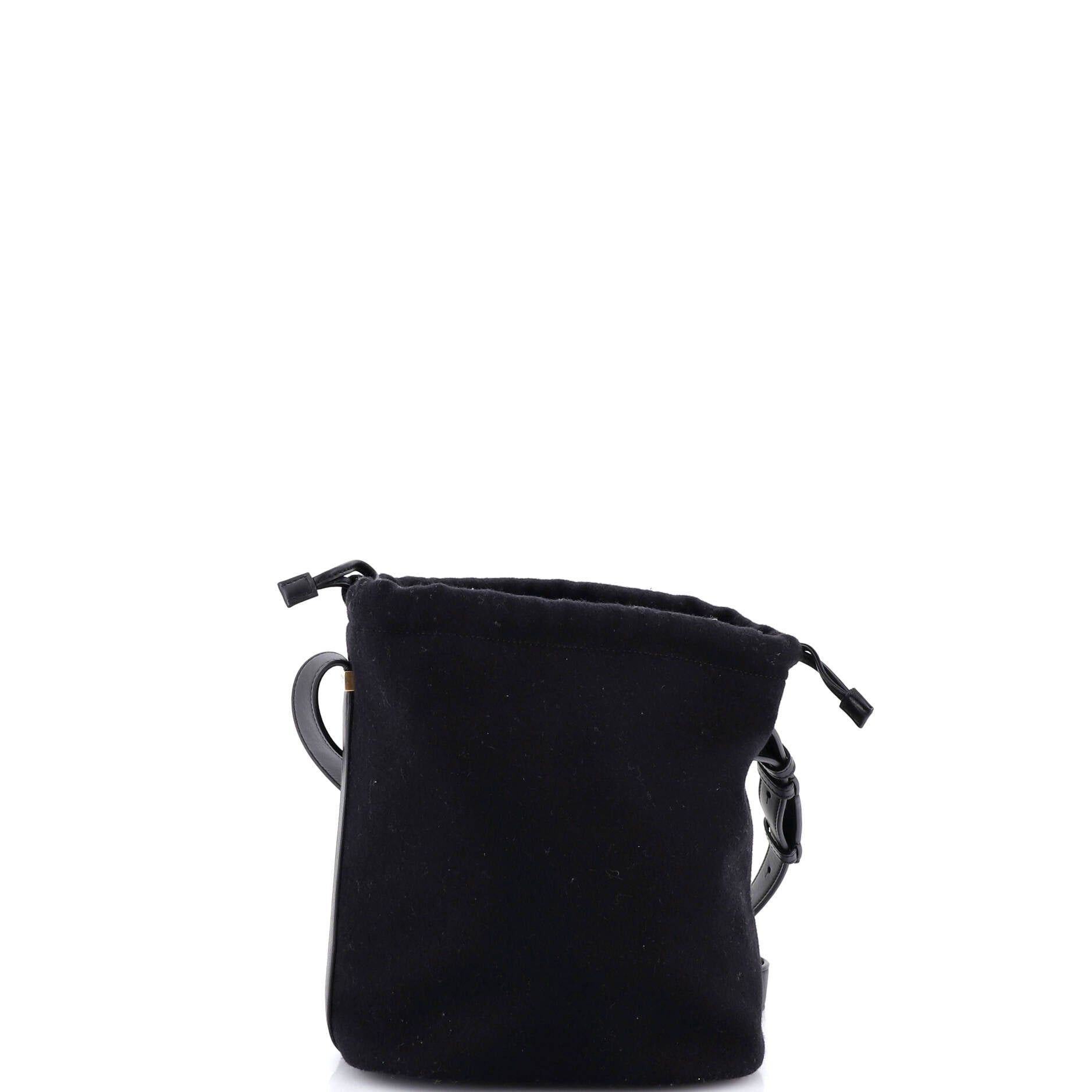 Saint Laurent Paris Rive Gauche Drawstring Bucket Bag Size ONE SIZE - 4 Thumbnail