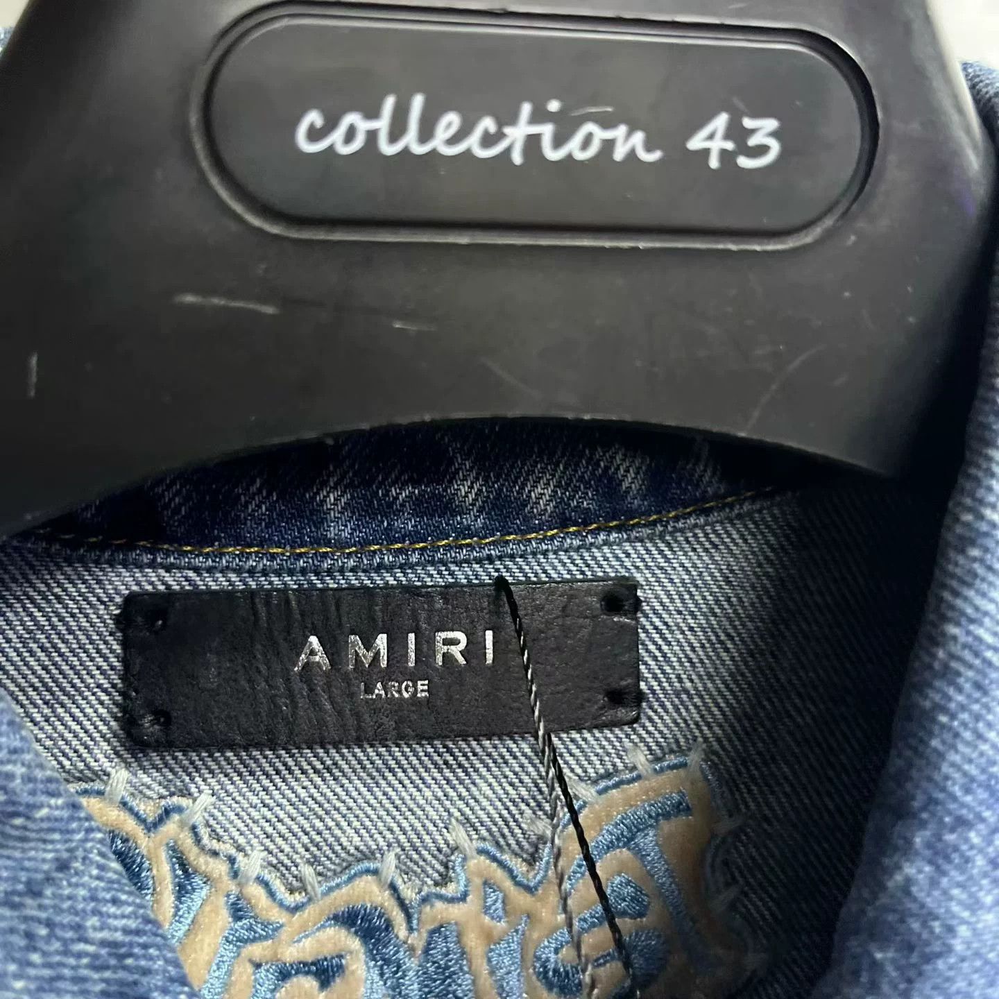 Amiri Amiri Embroidered Blue Hoodie L Men Size US L / EU 52-54 / 3 - 2 Thumbnail