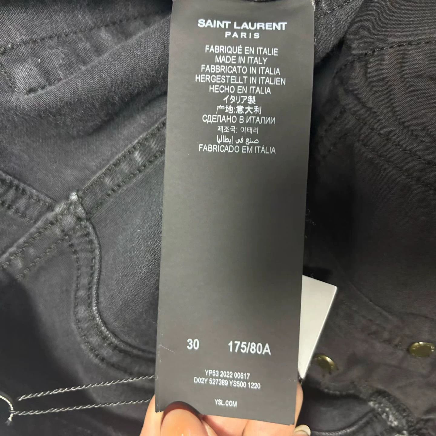 Saint Laurent Paris Saint Laurent Paris Casual Black T-Shirt 30 Women Size XS / US 0-2 / IT 36-38 - 3 Thumbnail