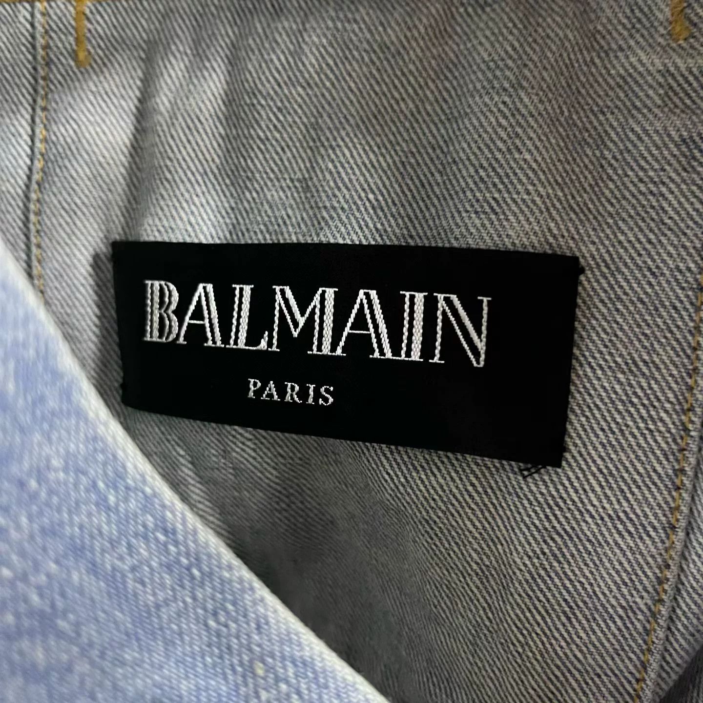 Balmain Balmain Retro Embroidered Blue Hoodie 48 Men Size US XL / EU 56 / 4 - 2 Thumbnail