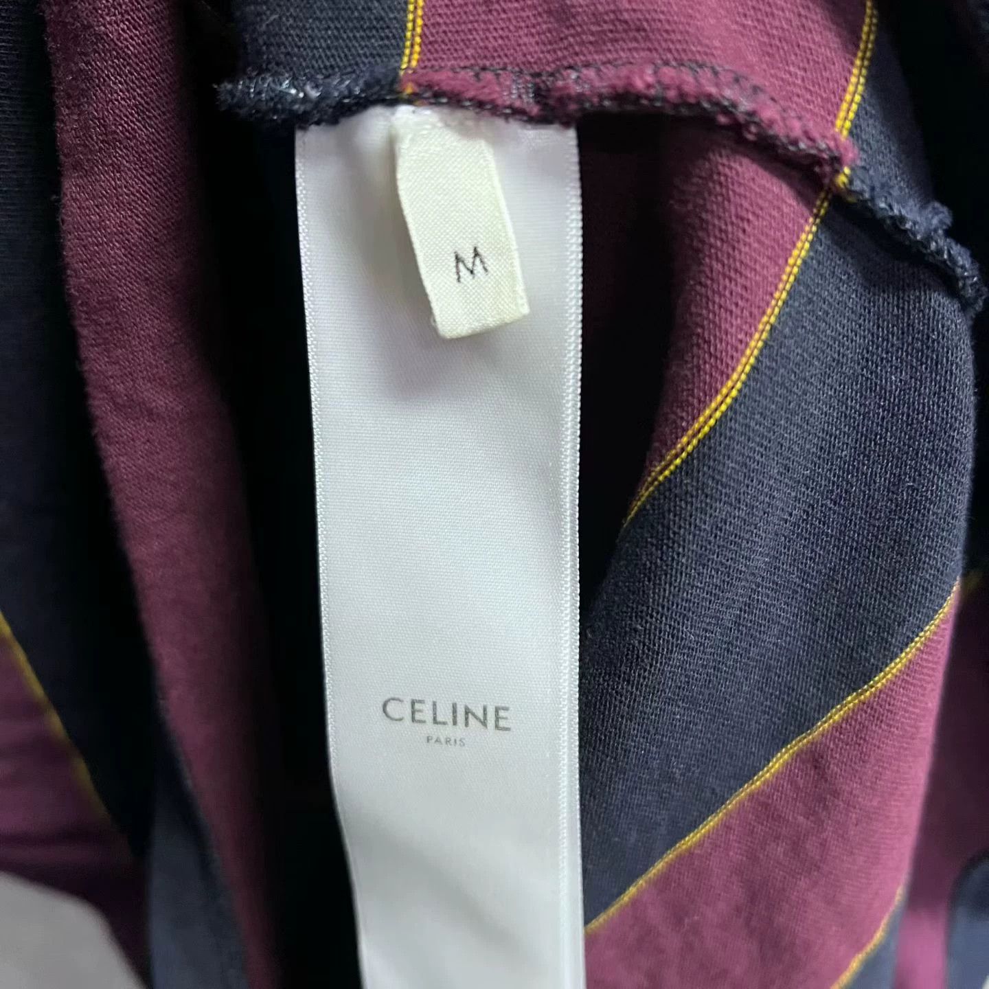 Celine Celine Striped Red T-Shirt M Women Size M / US 6-8 / IT 42-44 - 3 Thumbnail
