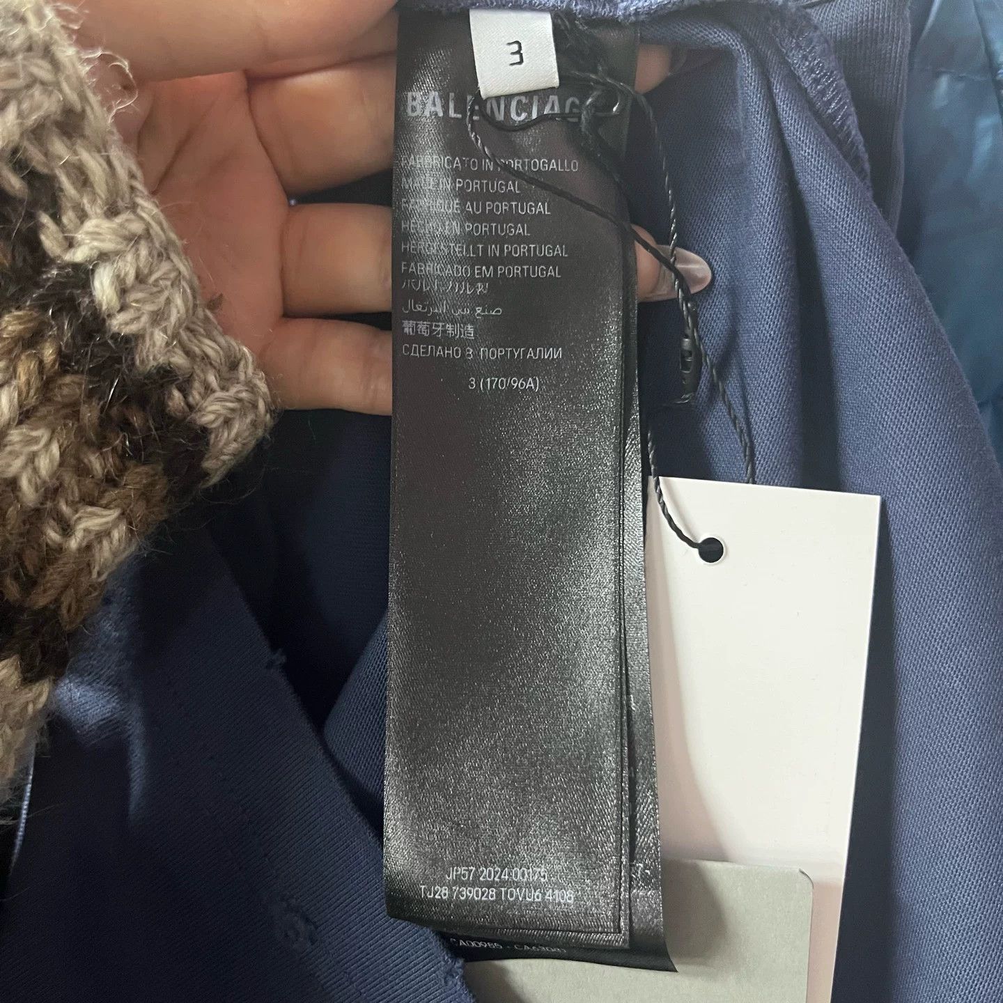 Balenciaga Balenciaga Printed Blue Hoodie 2 Men Size US XS / EU 42 / 0 - 3 Thumbnail